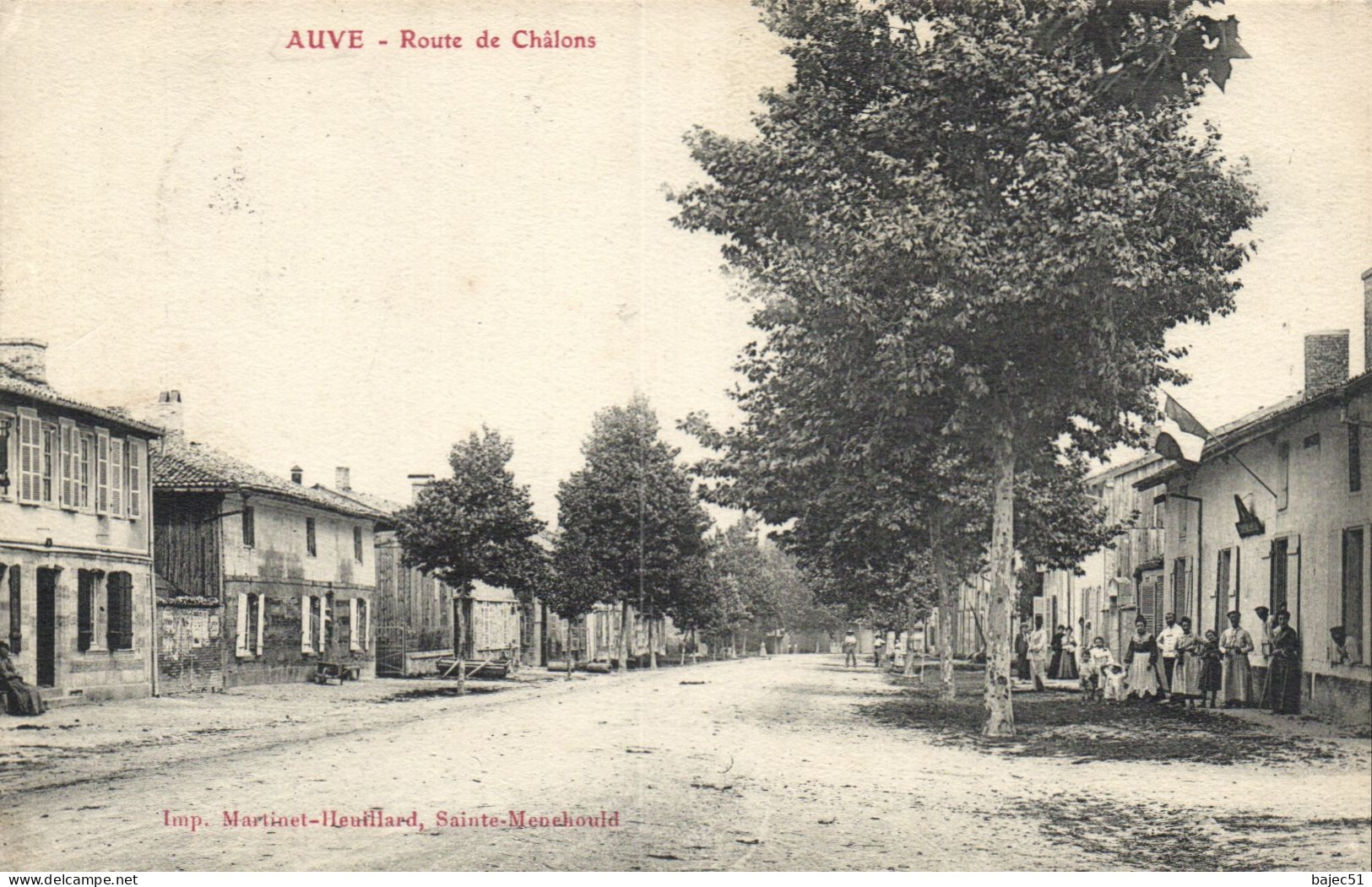 Auve - Route De Châlons - Autres & Non Classés