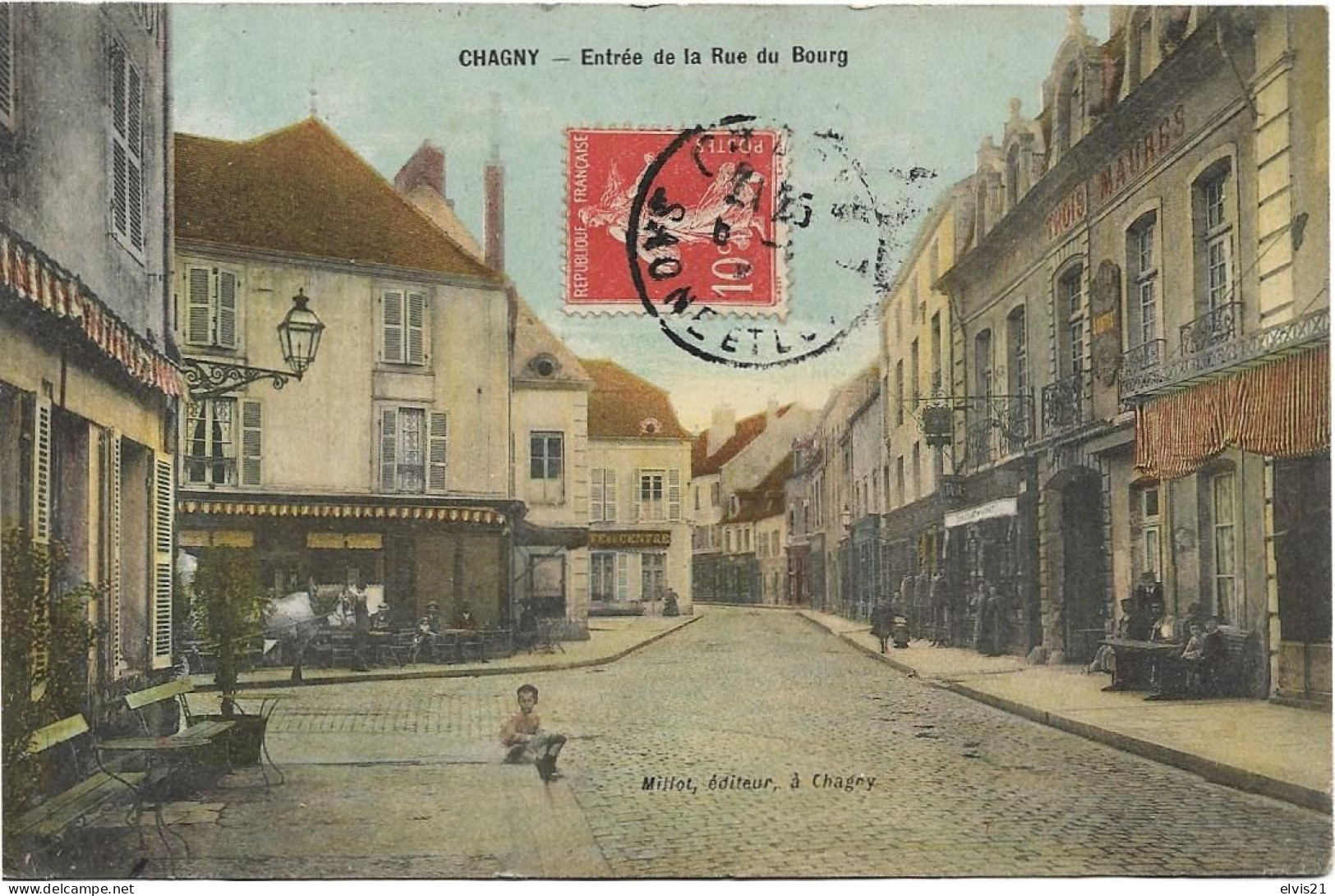 CHAGNY Entrée De La Rue Du Bourg - Chagny