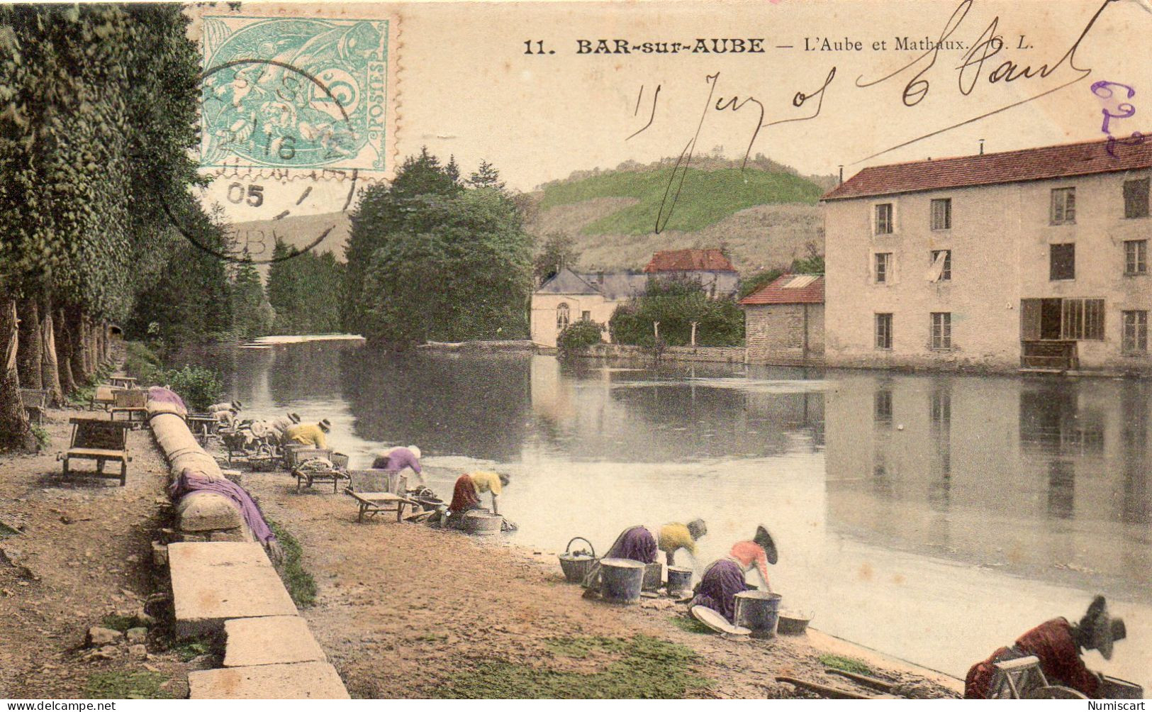 Bar-sur-Aube Animée L'Aube Mathaux Lavandières - Bar-sur-Aube