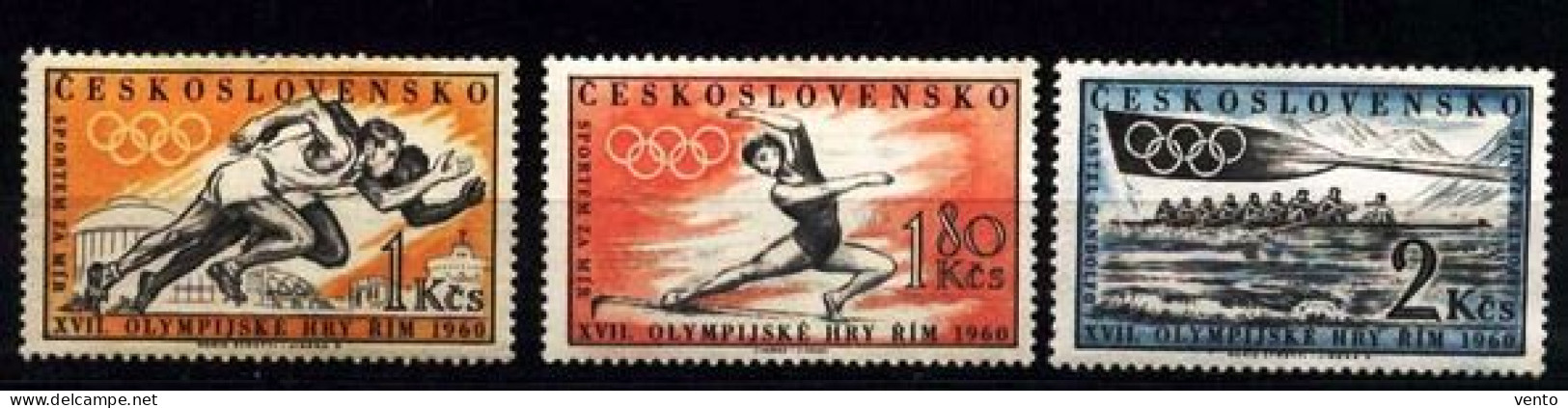 CS 1960 Mi 1206-8 Yt 1089-1091 ** Olympic Games Roma - Neufs