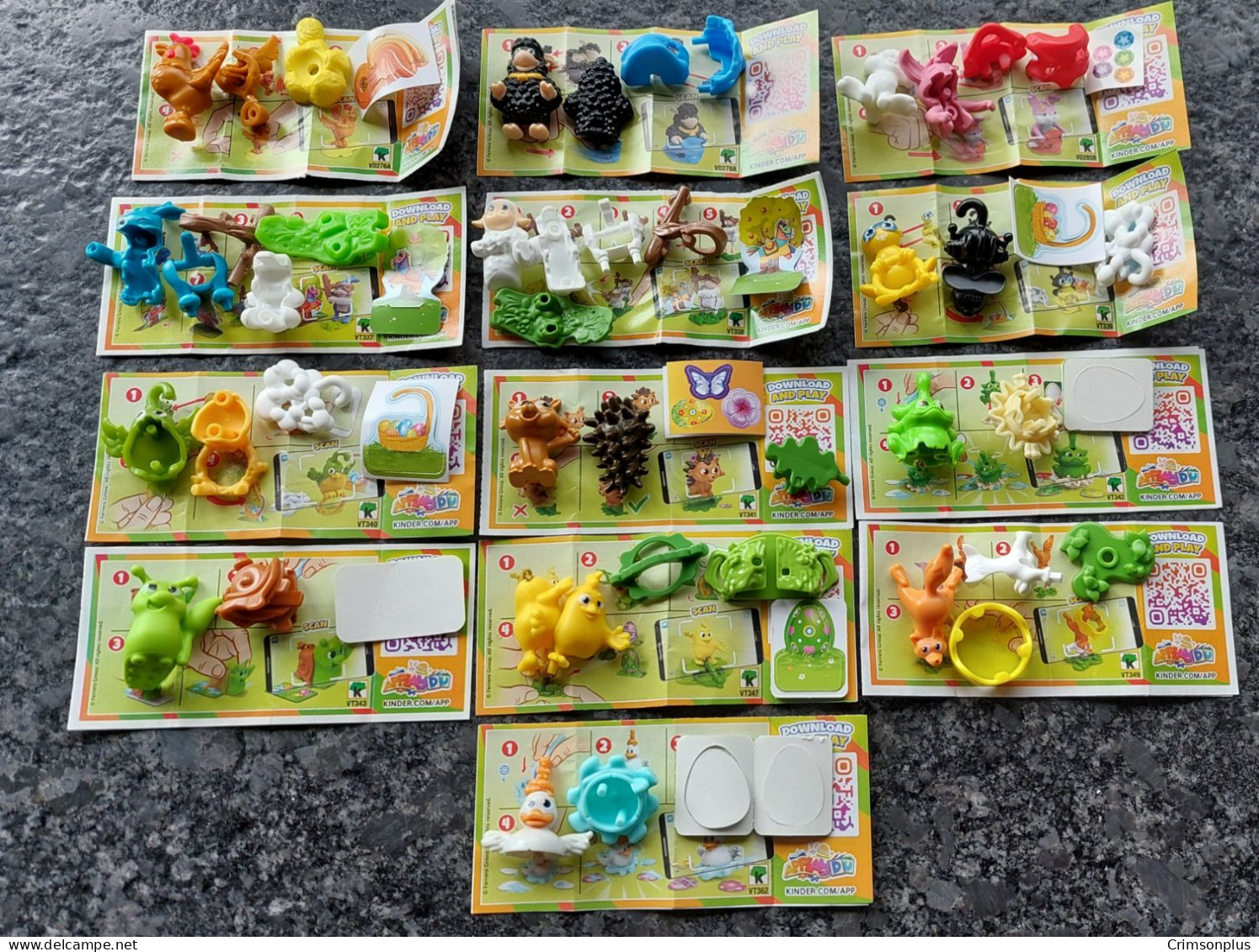 2023 Ferrero - Kinder Surprise - Easter 23/24 Complete Set + 13 BPZ's - Figuren