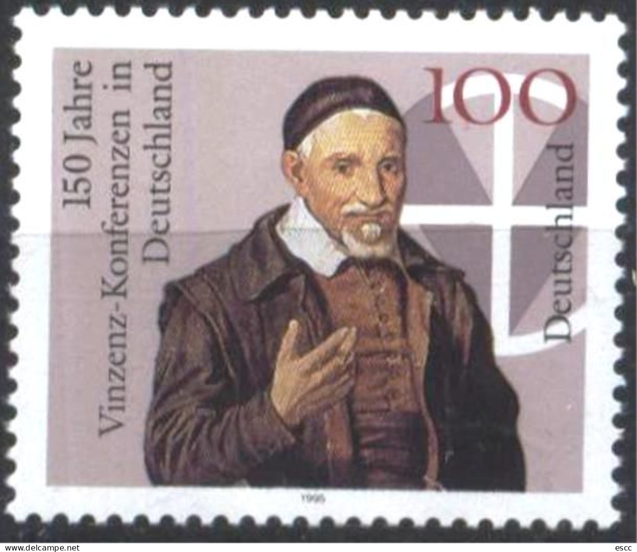 Mint Stamp 150 Years Vinzenz - Konferenzen 1995  From  Germany - Other & Unclassified