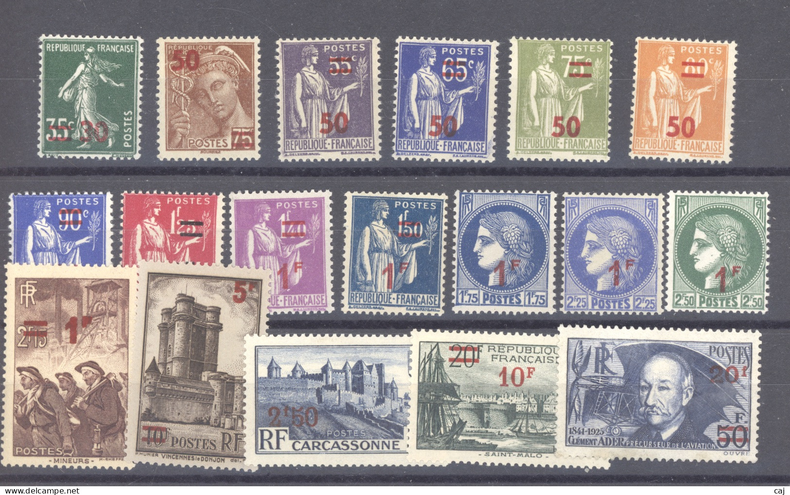 France  :  Yv  476-93  ** - Unused Stamps