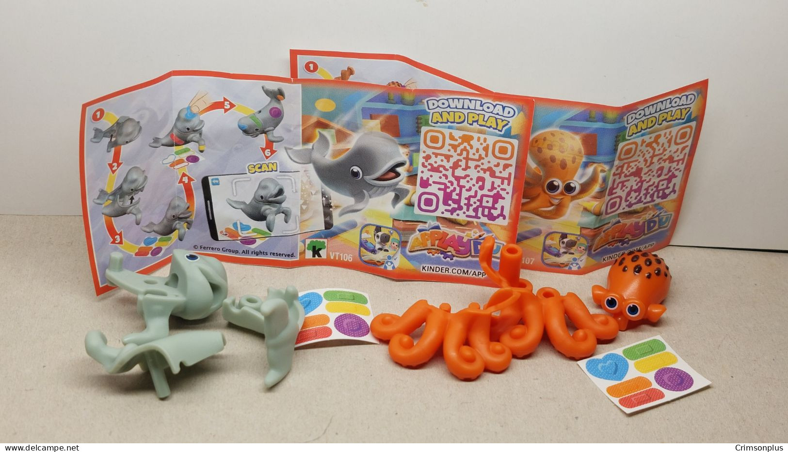 2022 Ferrero - Kinder Surprise -  VT106 & VT107 - Animals Assistance - Complete Set + 2 BPZ's - Aufstellfiguren