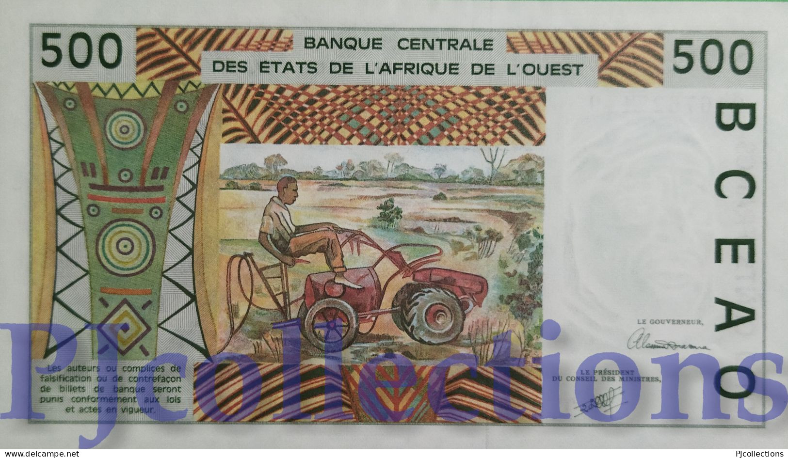 WEST AFRICAN STATES 500 FRANCS 1991 PICK 810Ta AUNC - Stati Dell'Africa Occidentale