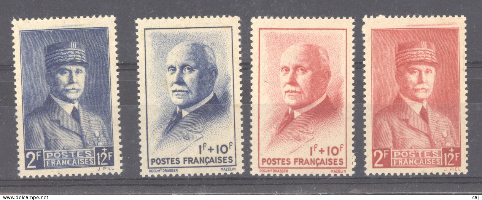 France  :  Yv  568-71  ** - 1941-42 Pétain