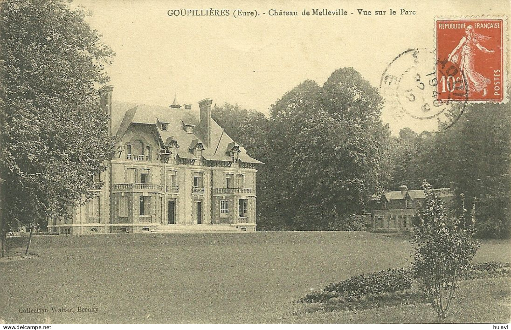 27  GOUPILLIERES - CHATEAU DE MELLEVILLE - VUE SUR LE PARC (ref 0091) - Otros & Sin Clasificación