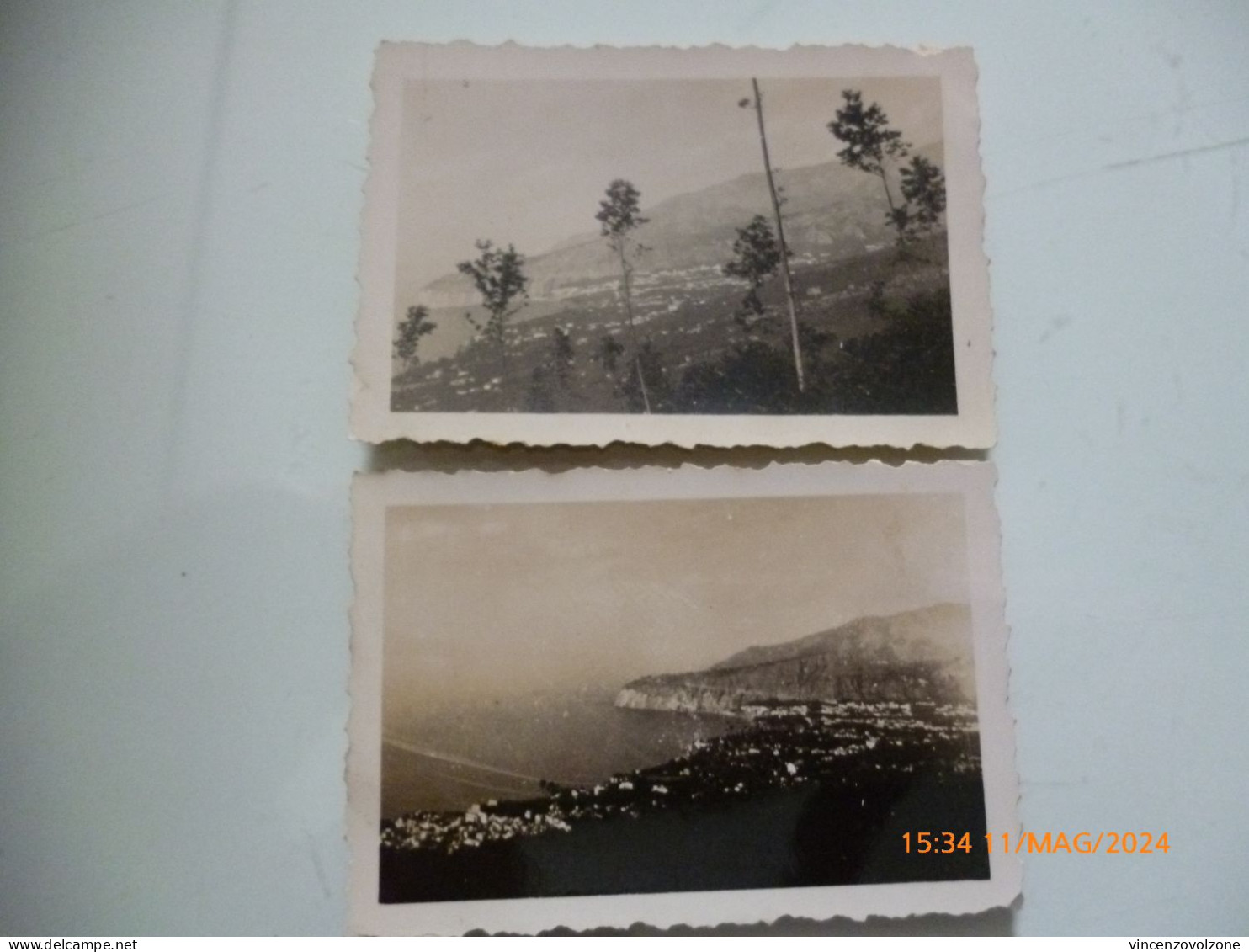 Lotto 4  Fotografie "SORRENTO Dal DESERTO 2 Agosto 1933 - COSTA TRA CASTELLAMMARE E SORRENTO ( Dalla Strada )" - Orte