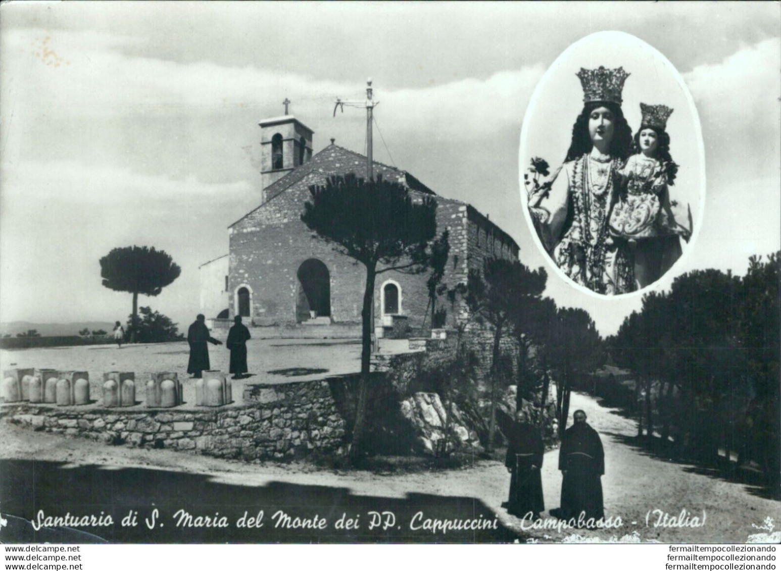 Ba607 Cartolina Santuario Di S.maria Del Monte Campobasso - Milano (Mailand)