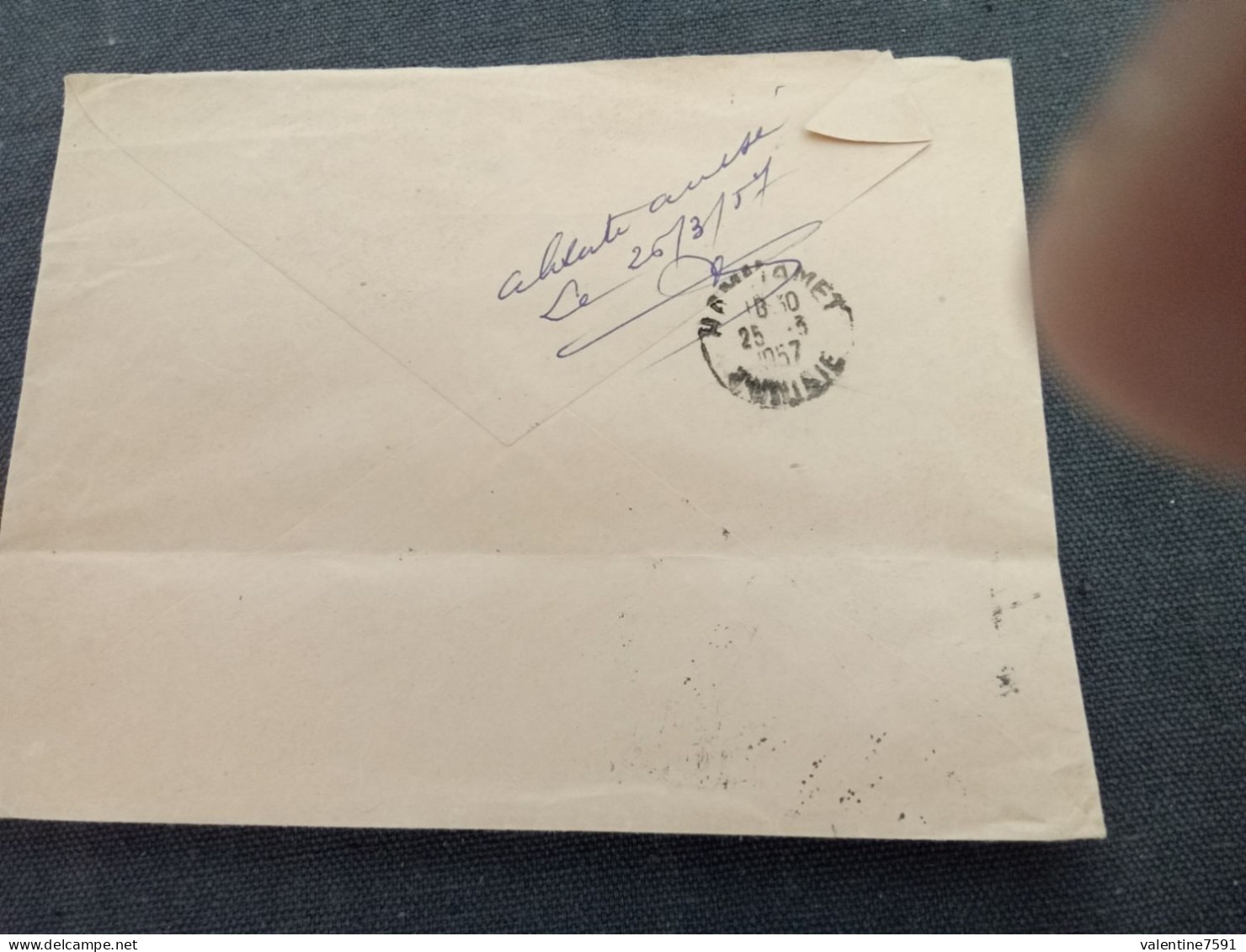 TUNISIE Lettre  1er Jour Indépendance  Vers Hammamet - 20 Mars 1957 - AR- Net 5 - Tunisia (1956-...)