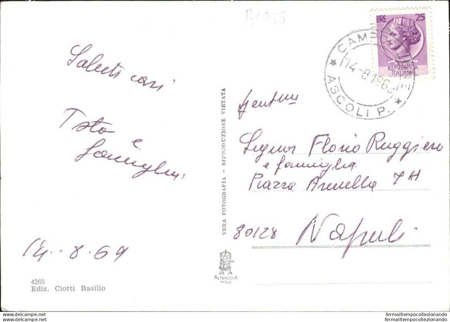 Bc755 Cartolina Campofilone Borgo S.patrizio Provincia Di Ascoli Piceno - Ascoli Piceno