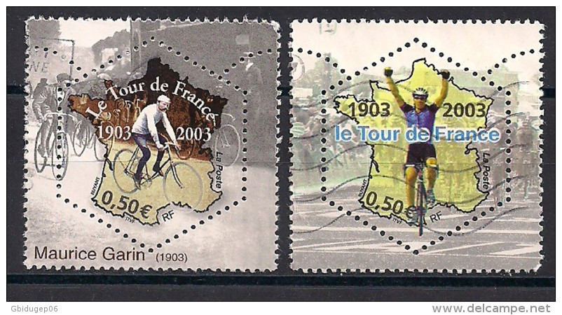 YT N° 3582-3583 - Oblitéré - 100e Tour De France - Gebraucht