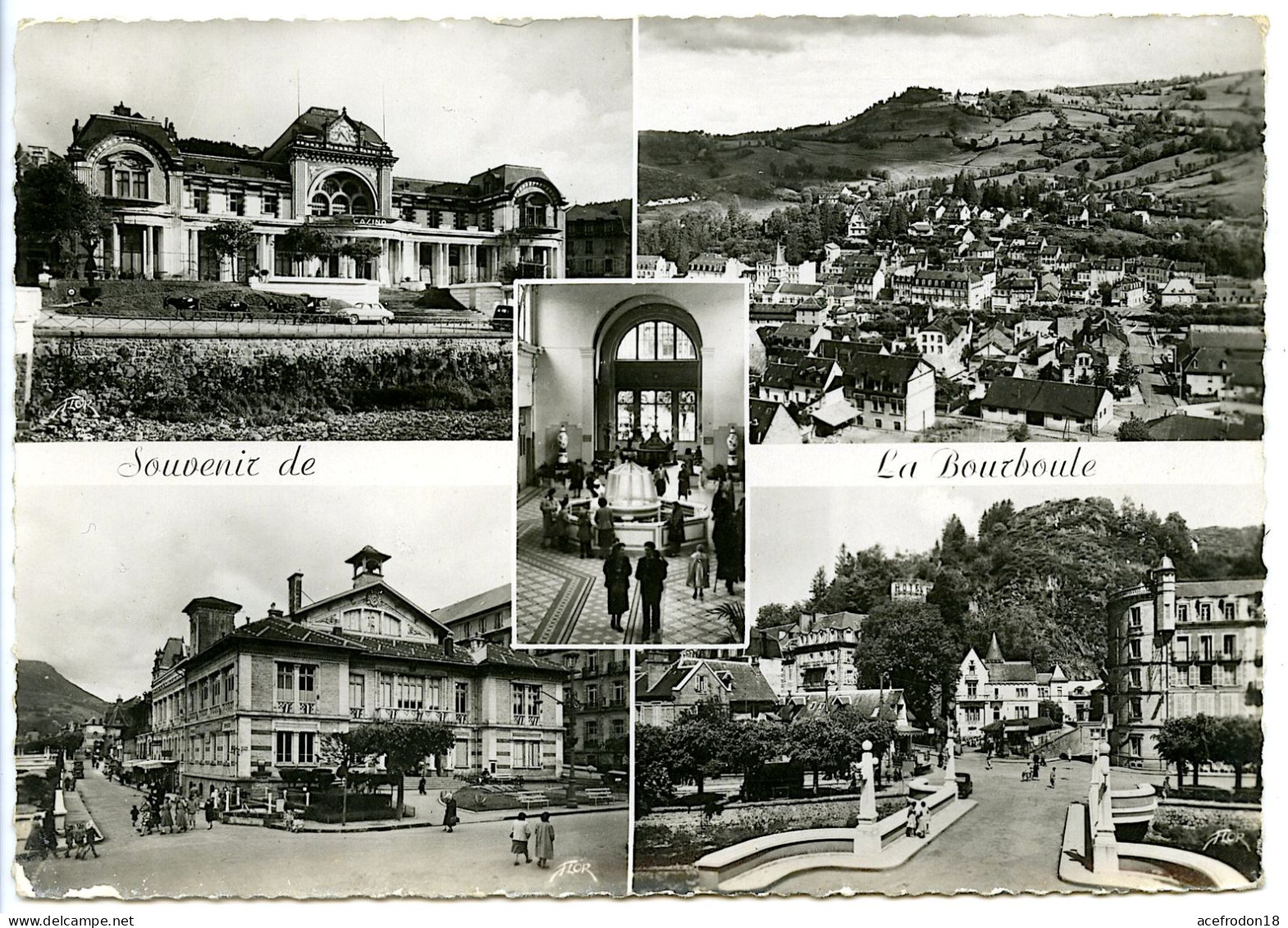 La Bourboule - Le Casino - Vue Générale - La Restauration Du Choussy Et Le Rocher Des Fées - La Bourboule