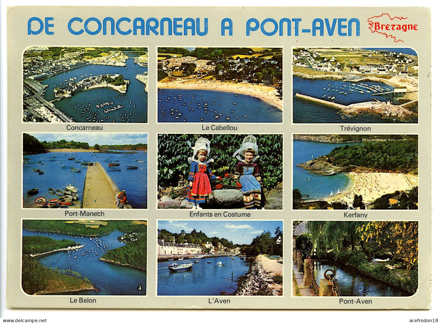 Les Sites Touristiques De Concarneau à Pont-Aven Et Le Costume Régional - Concarneau