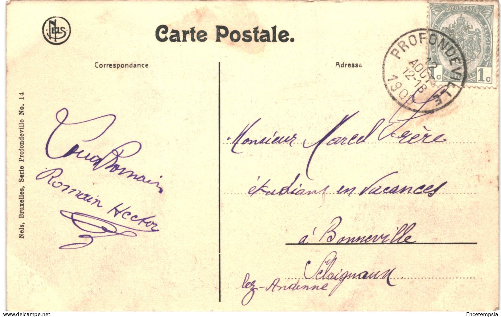 CPA Carte Postale  Belgique  Rivière Vallée Du Burnot 1909  VM80663 - Profondeville