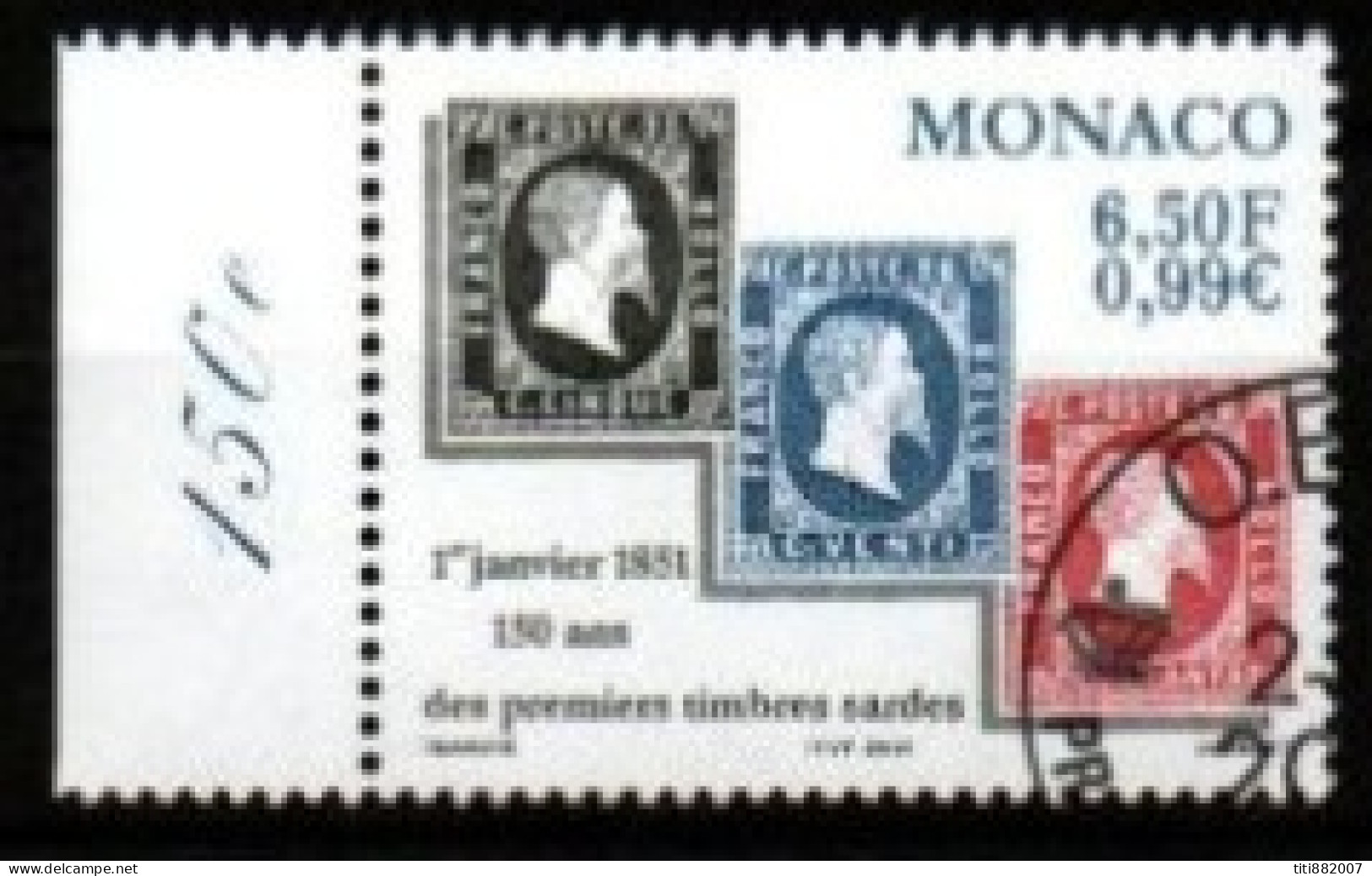 MONACO   -  2000 .  Y&T N° 2283 Oblitéré.   Timbres Sardes - Gebraucht