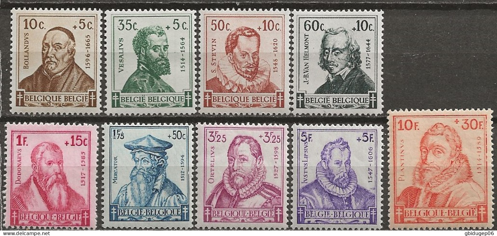 YT N° 593 à 601 - Neuf MNH - Savants - Unused Stamps