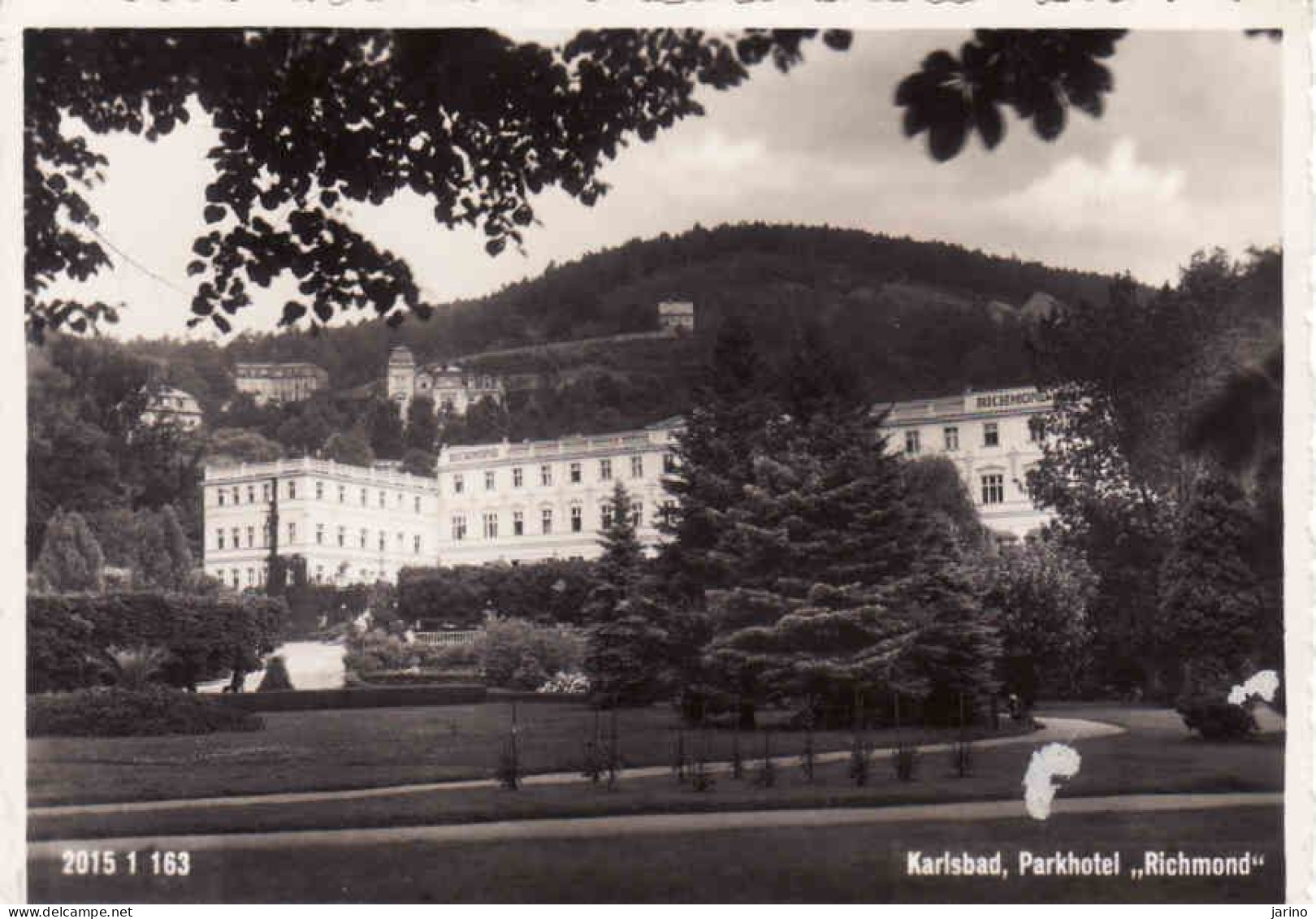 Czech Republic, Karlovy Vary, Parkhotel Richmond, Unused - Tchéquie