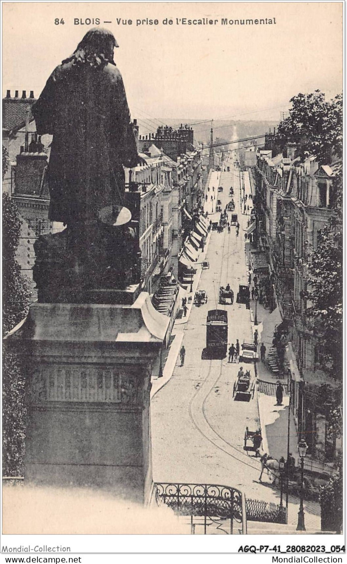 AGQP7-0488-41 - BLOIS - Vue Prise De L'escalier Monumental  - Blois