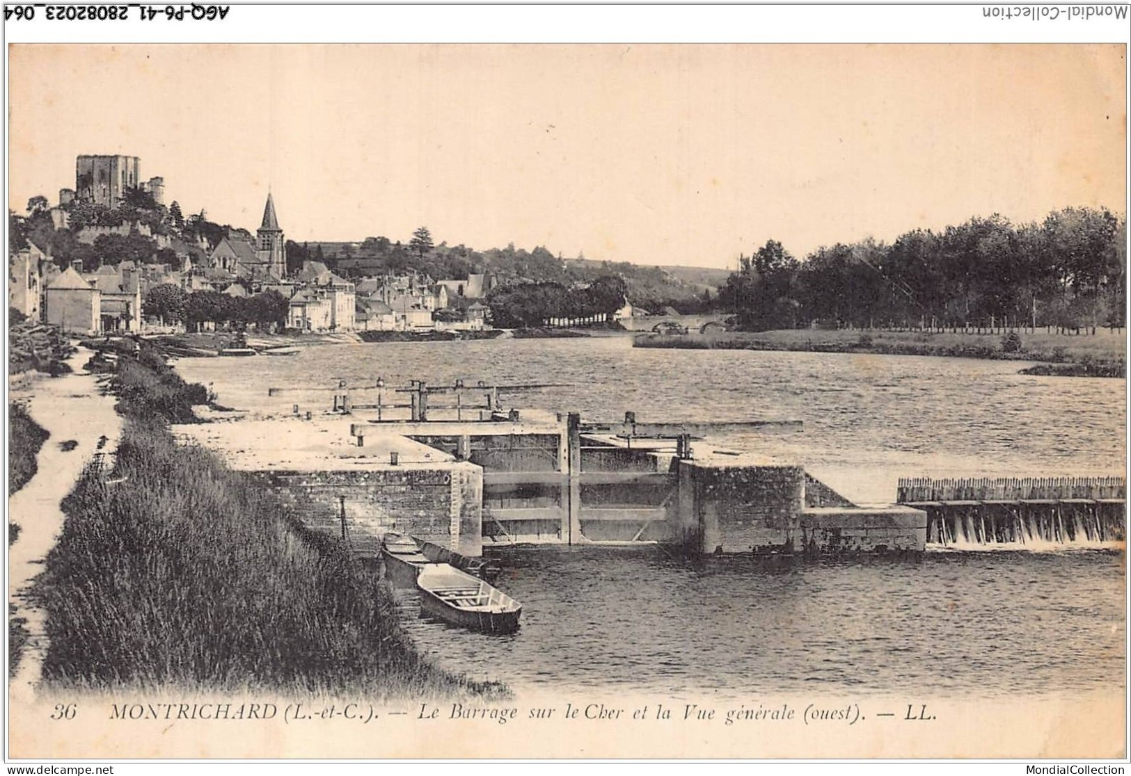 AGQP6-0417-41 - MONTRICHARD - Le Barrage Sur Le Cher Et La Vue Générale - Montrichard