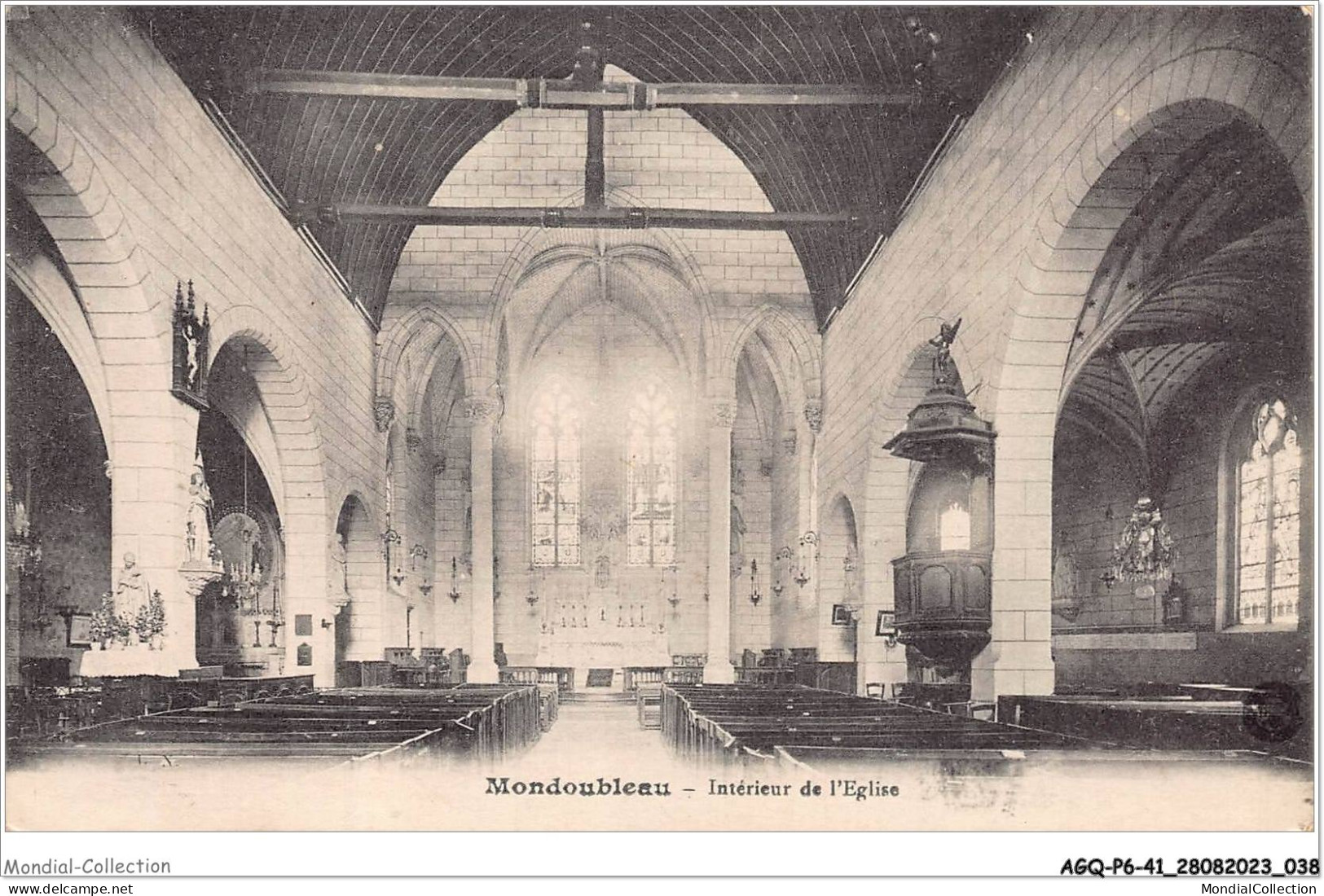 AGQP6-0404-41 - MONDOUBLEAU - Intérieur De L'église - Vendome