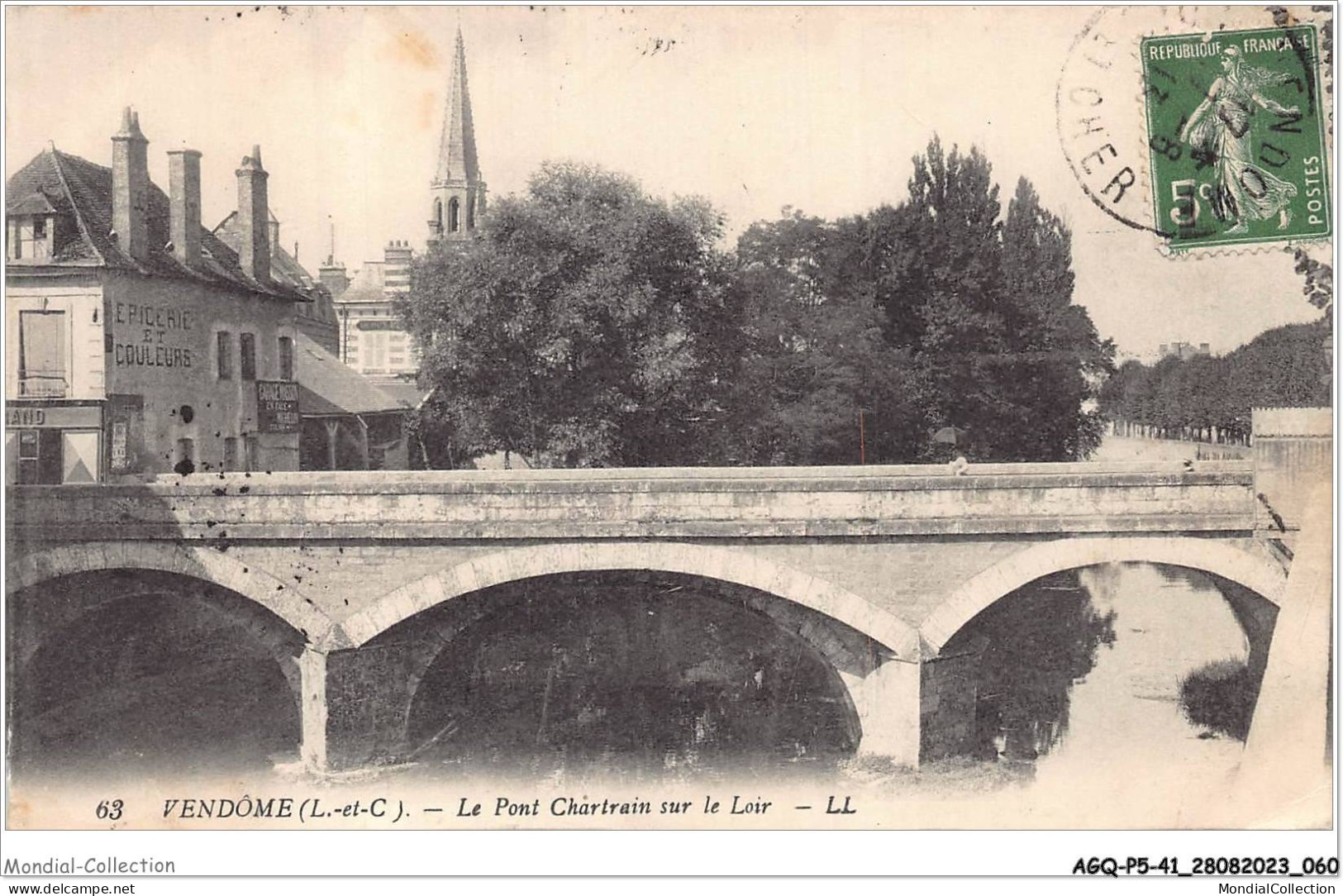 AGQP5-0344-41 - VENDOME - Le Pont Chartrain Sur Le Loir - Vendome