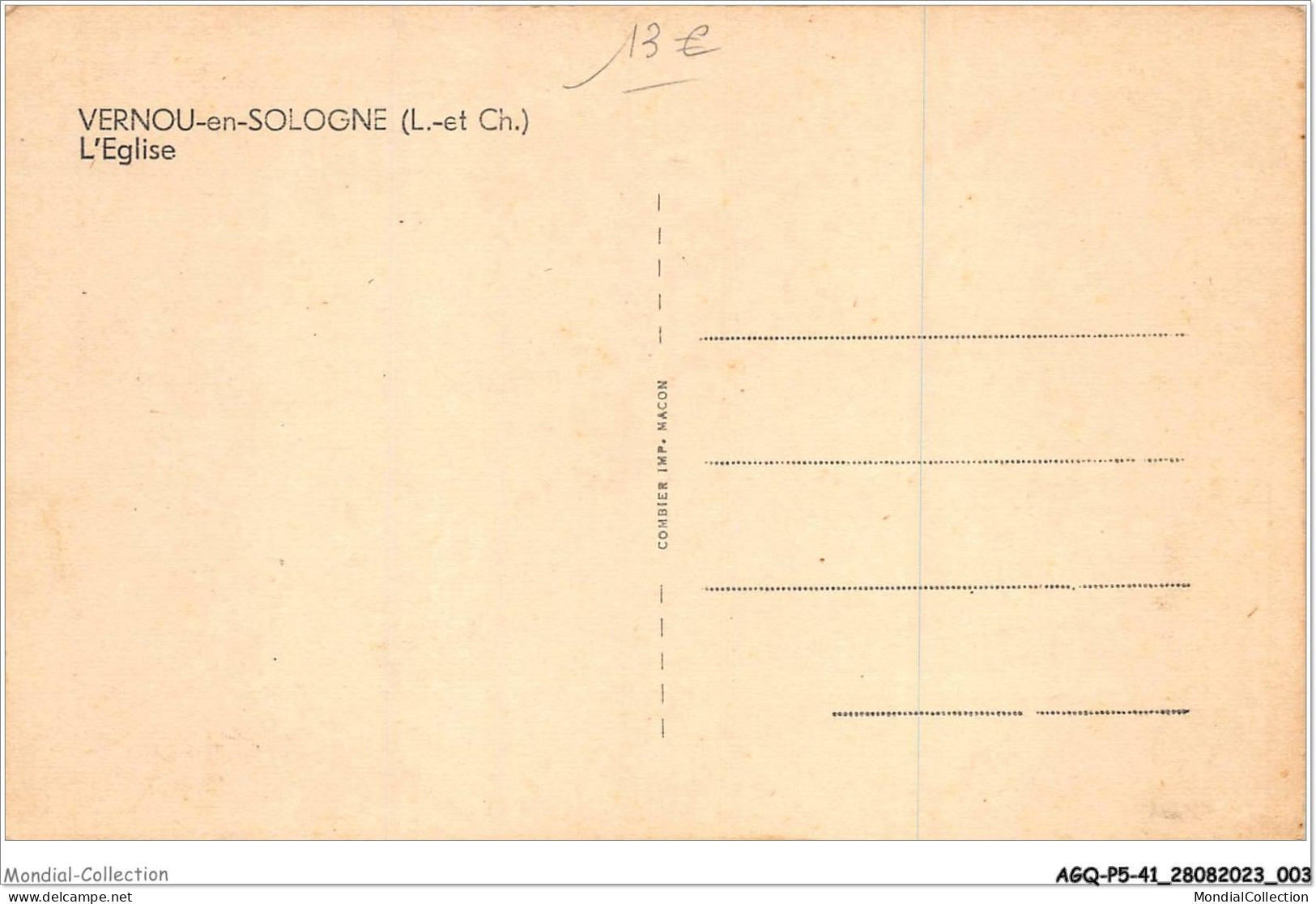 AGQP5-0315-41 - VERNOU-EN-SOLOGNE - L'église - Romorantin