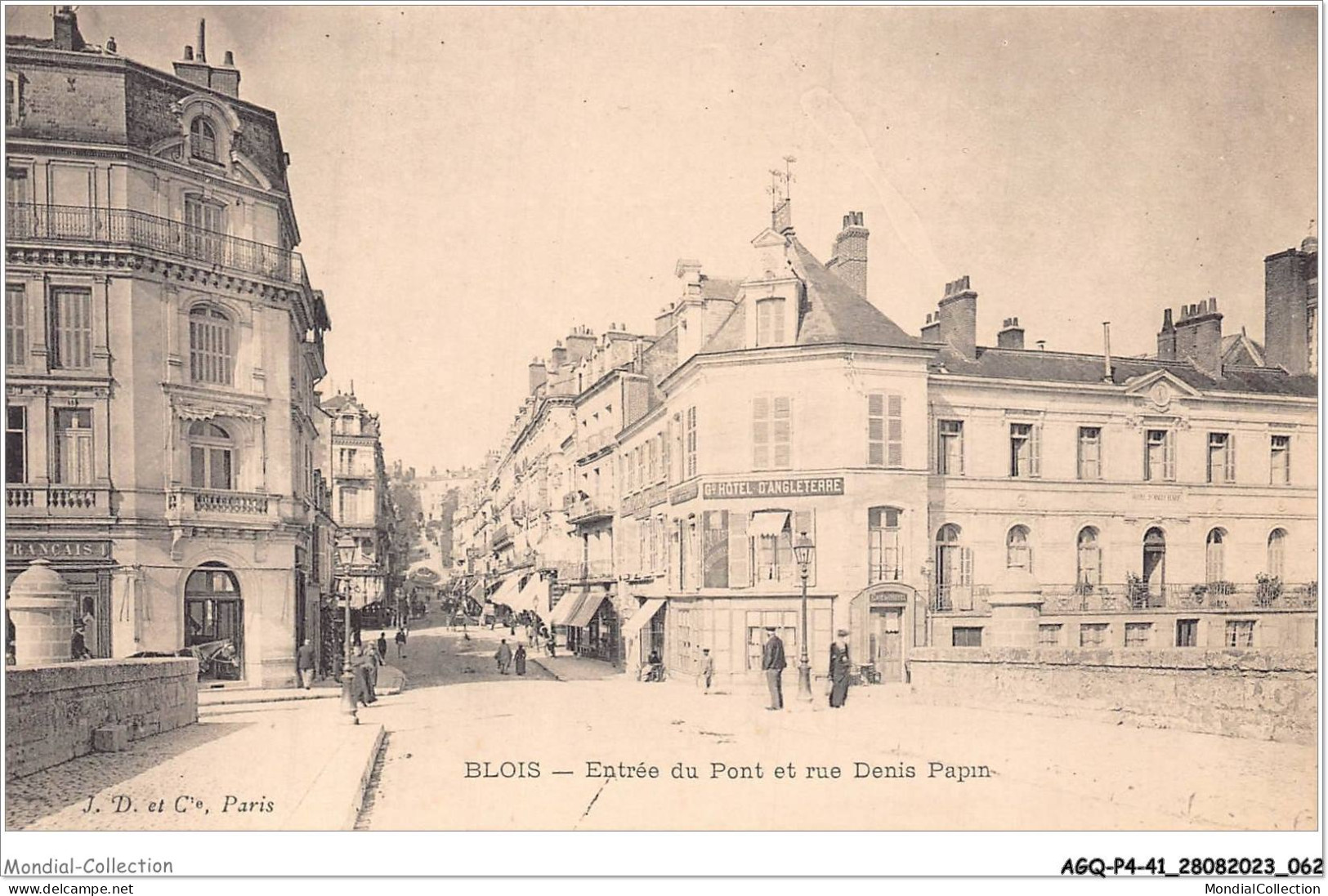 AGQP4-0282-41 - BLOIS - Entrée Du Pont Et Rue Denis Papin - Blois