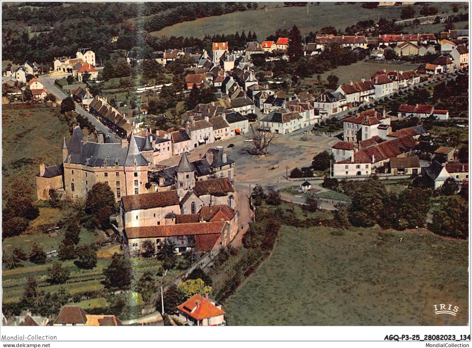 AGQP3-0229-24 - JUMILHAC-LE-GRAND - Vu Du Ciel - La Place Et Le Chateau - Nontron