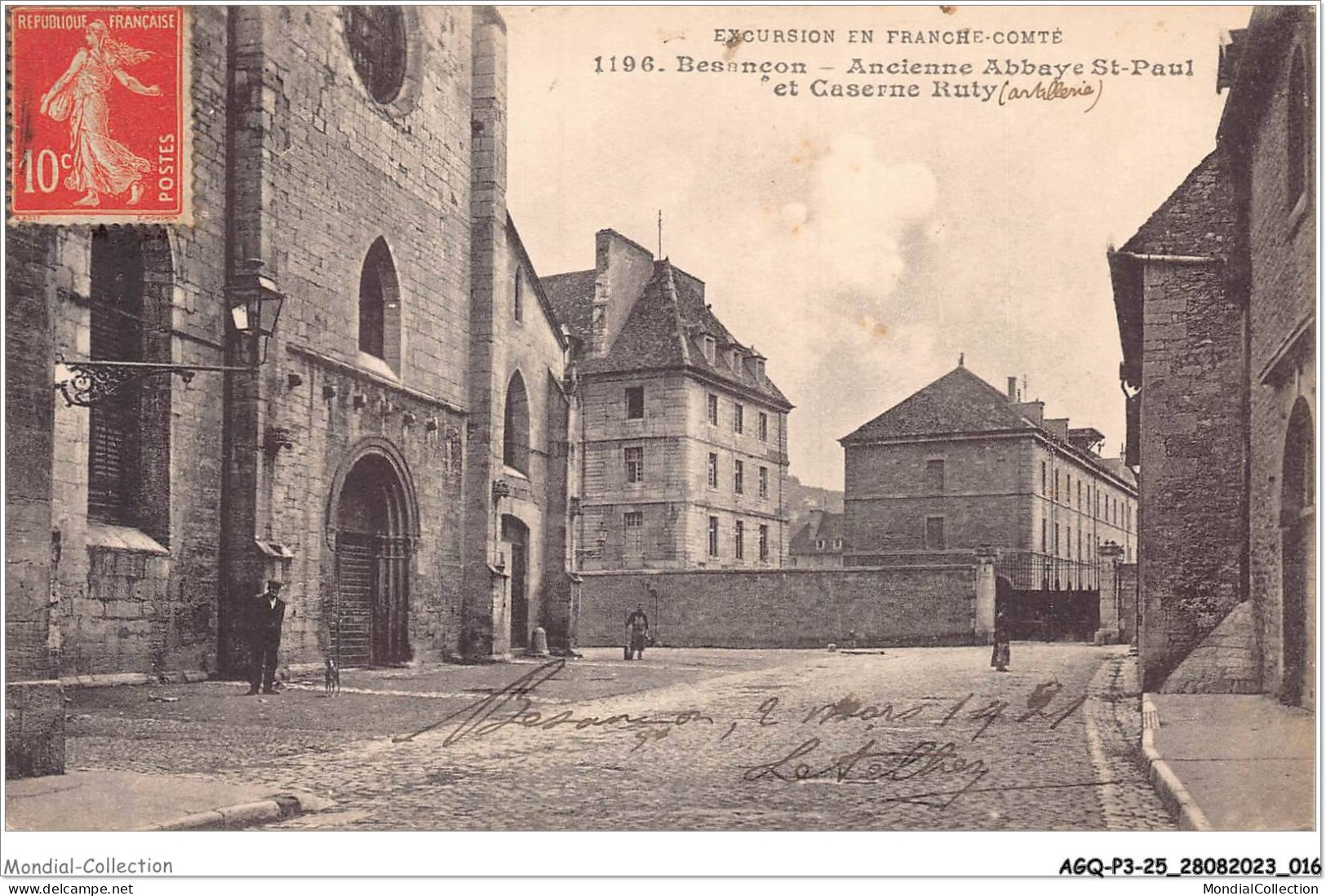 AGQP3-0170-25 - BESANCON - Ancienne Abbaye Saint-paul Et Caserne Ruty - Besancon