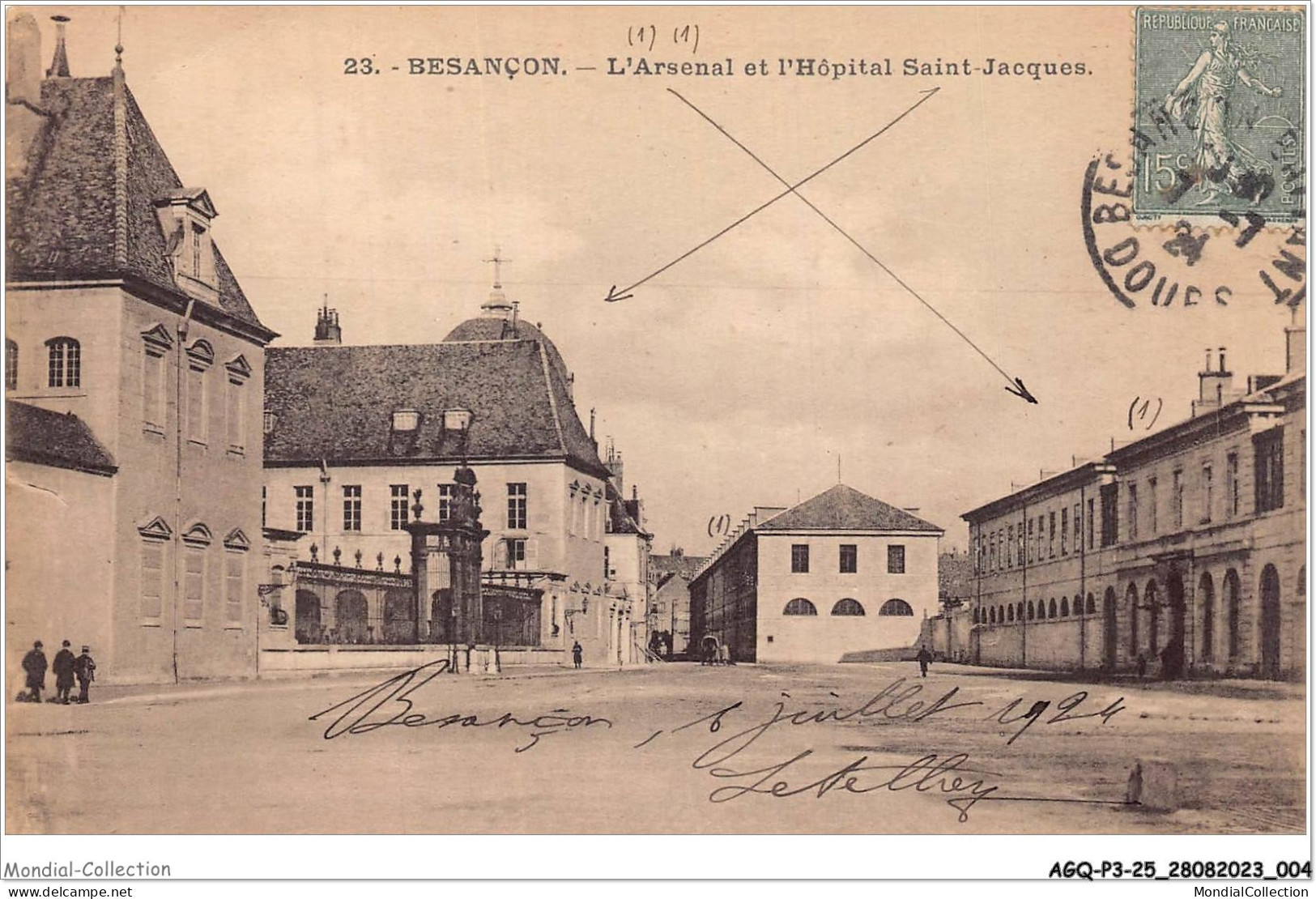 AGQP3-0164-25 - BESANCON - L'arsenal Et L'hopital Saint-jacques - Besancon