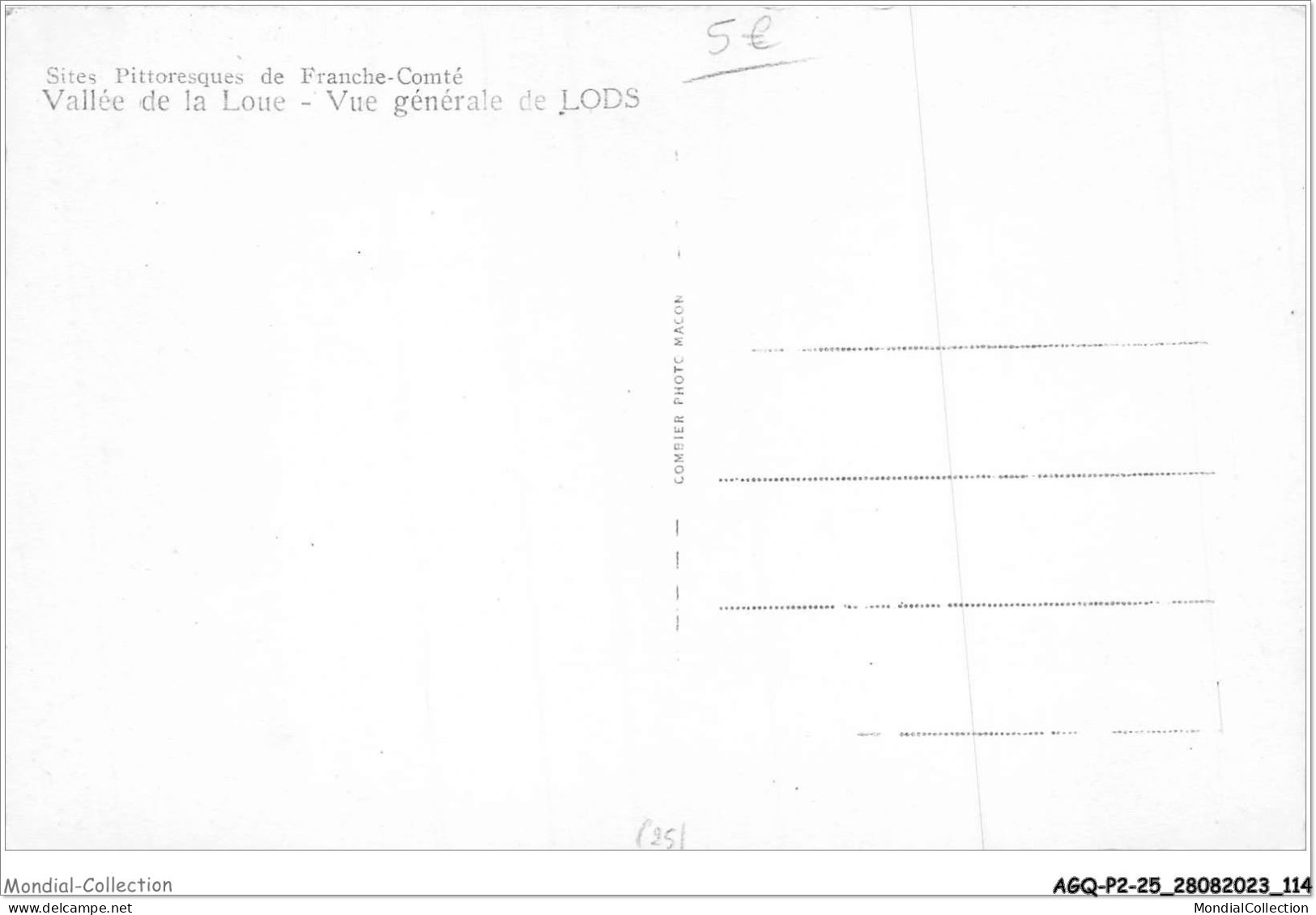 AGQP2-0131-25 - Vallée De La Loue - Vue Générale De LODS - Besancon