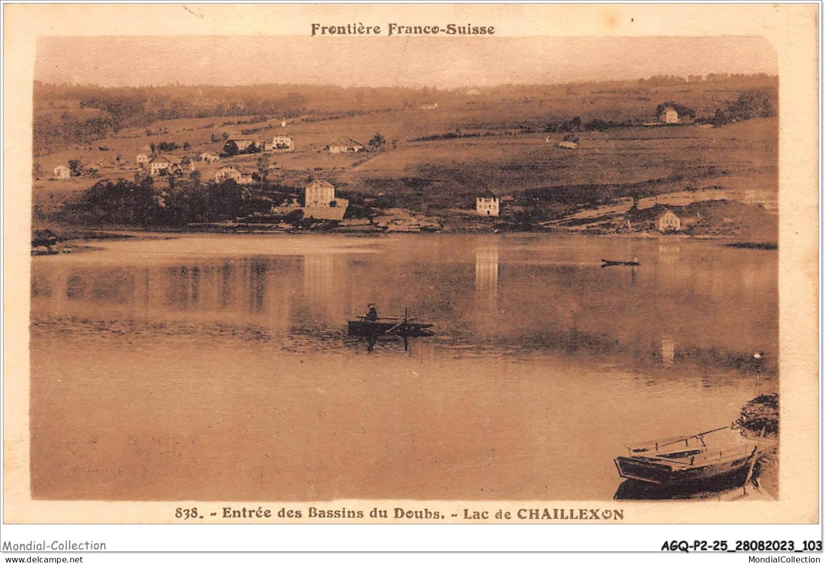 AGQP2-0126-25 - FRONTIERE FRANCO-SUISSE - Entrée Des Bassins Du Doubs - Lac De Chaillexon - Other & Unclassified