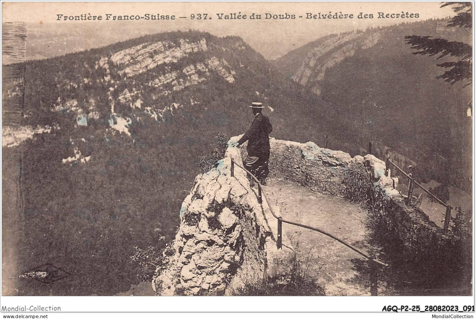 AGQP2-0120-25 - FRONTIERE FRANCO-SUISSE - Vallée Du Doubs - Belvédère Des Recrètes - Andere & Zonder Classificatie