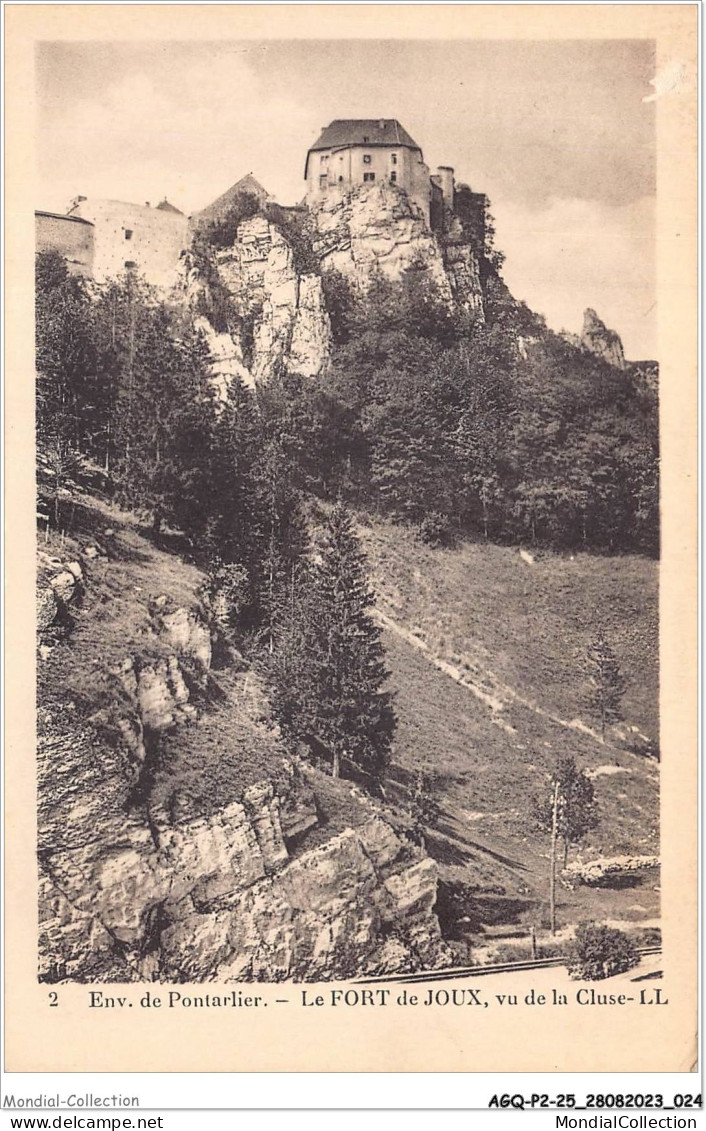 AGQP2-0086-25 - ENVIRONS DE PONTARLIER - Le Fort De Joux - Vu De La Cluse - Pontarlier