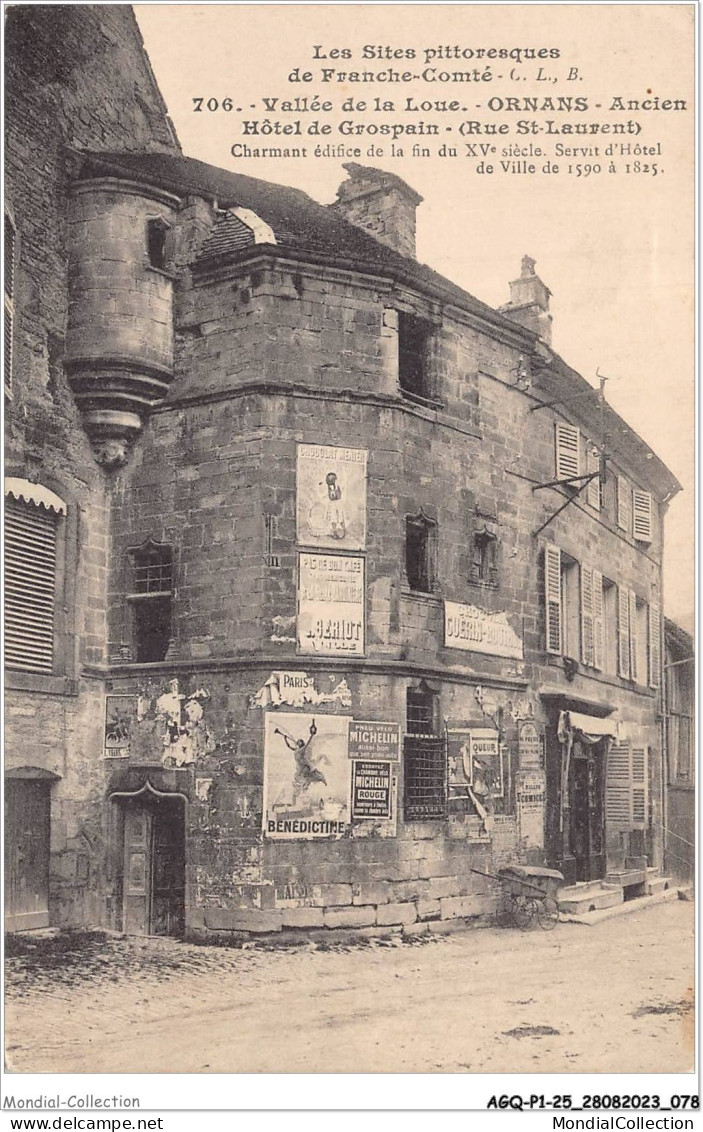 AGQP1-0040-25 - ORNANS - Vallée De La Loue - Ancien Hotel De Grospain - Besancon