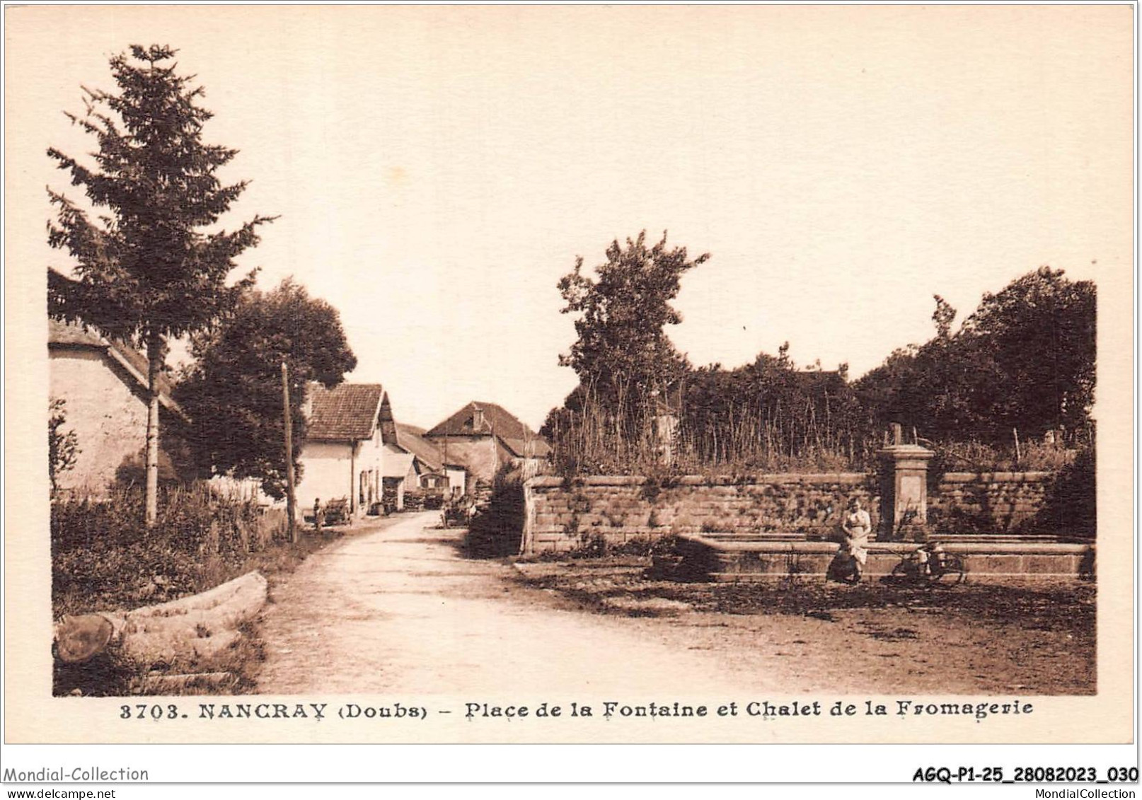 AGQP1-0016-25 - NANCRAY - Place De La Fontaine Et Chalet De La Fromagerie - Besancon