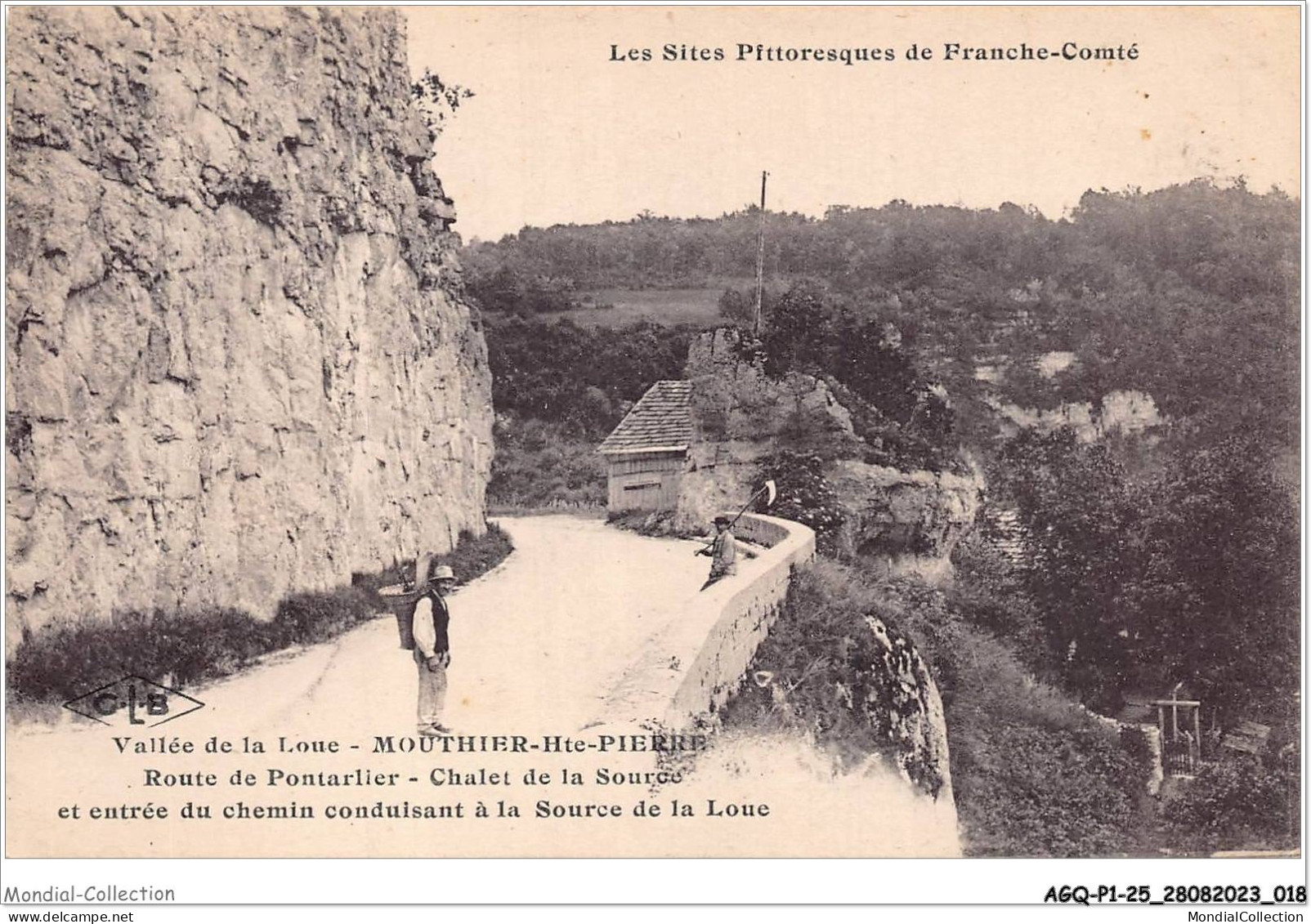 AGQP1-0010-25 - MOUTHIER-HTE-PIERRE - Vallée De La Loue - Route De Pontarlier - Chalet De La Source - Besancon