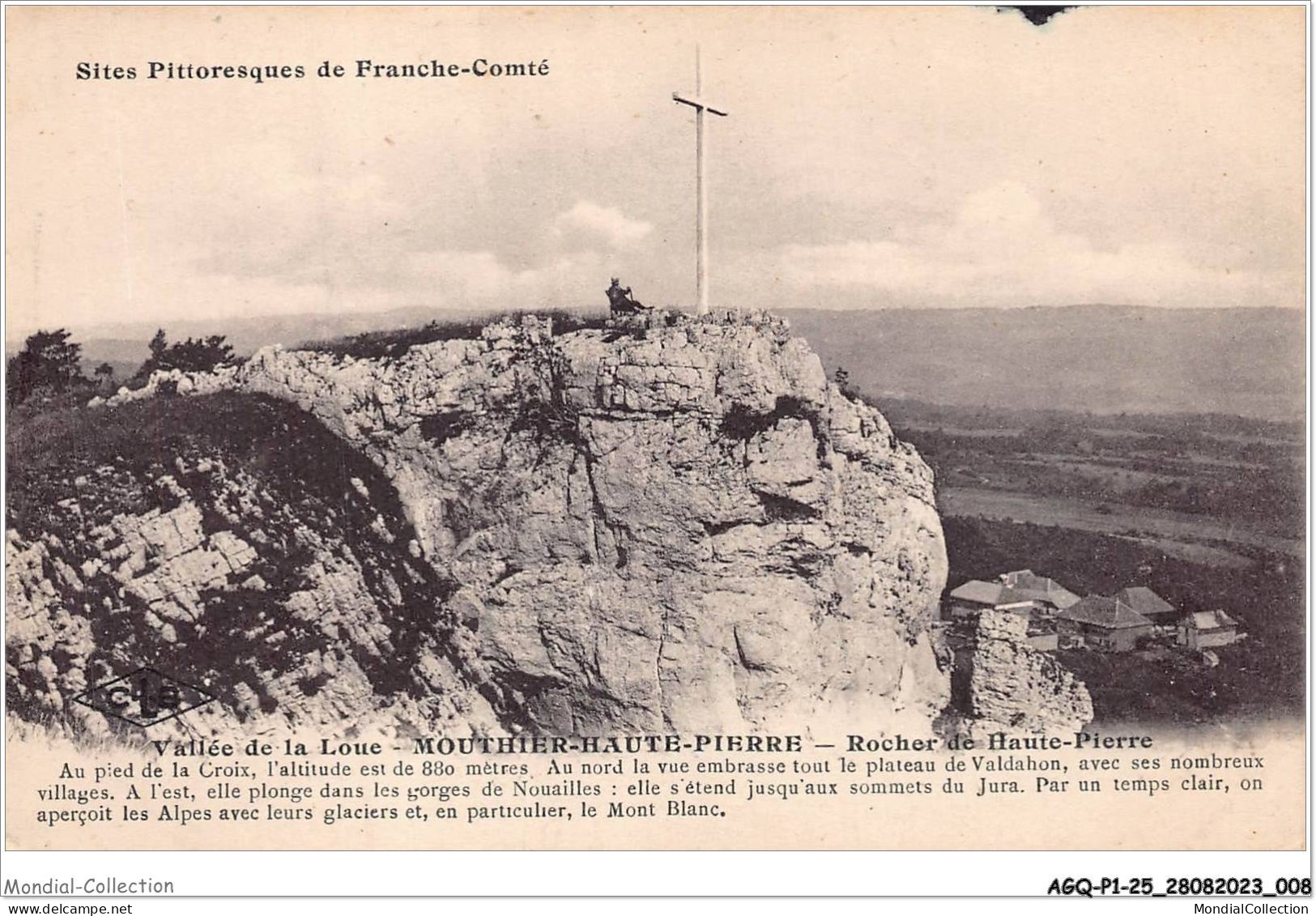 AGQP1-0005-25 - MOUTHIER -HTE-PIERRE - Vallée De La Loue - Rocher De Haute-pierre - Besancon