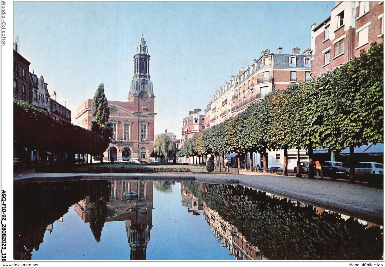 AGQP10-0832-92 - BOIS-COLOMBES - Le Bassin Près De L'hotel De Ville  - Colombes