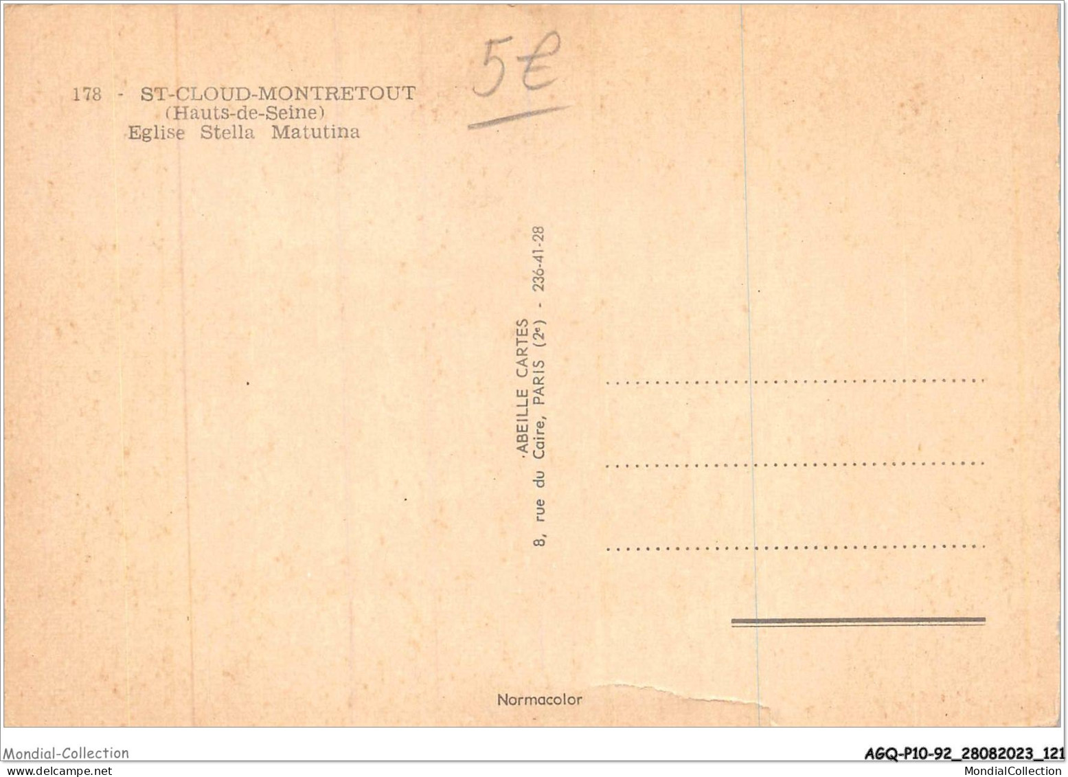 AGQP10-0823-92 - ST-CLOUD-MONTRETOUT - Eglise Stella Matutina  - Saint Cloud