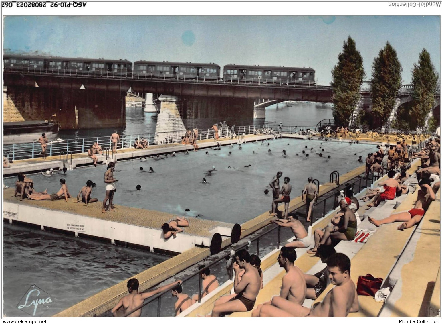 AGQP10-0794-92 - La Piscine Du Pont Du Chemin De Fer De LEVALLOIS-ASNIERES - Levallois Perret