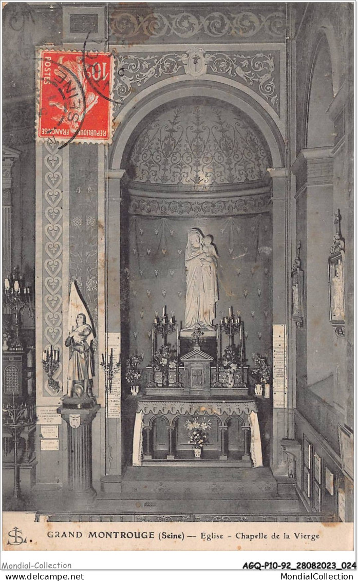 AGQP10-0775-92 - Grand MONTROUGE - Eglise - Chapelle De La Vierge  - Montrouge