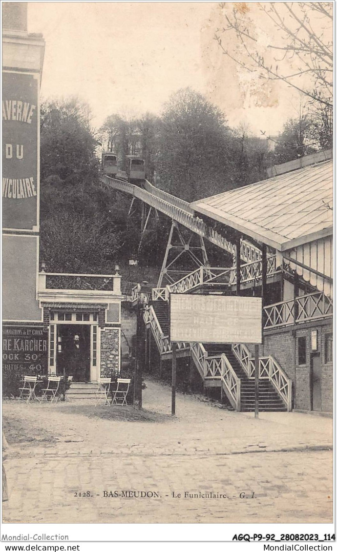 AGQP9-0727-92 - BAS-MEUDON - Le Funiculaire  - Meudon