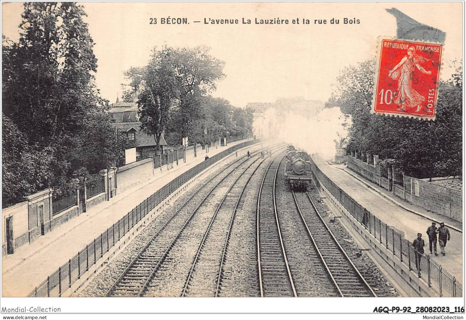 AGQP9-0728-92 - BECON - L'avenue La Lauzière Et La Rue Du Bois  - Sonstige & Ohne Zuordnung