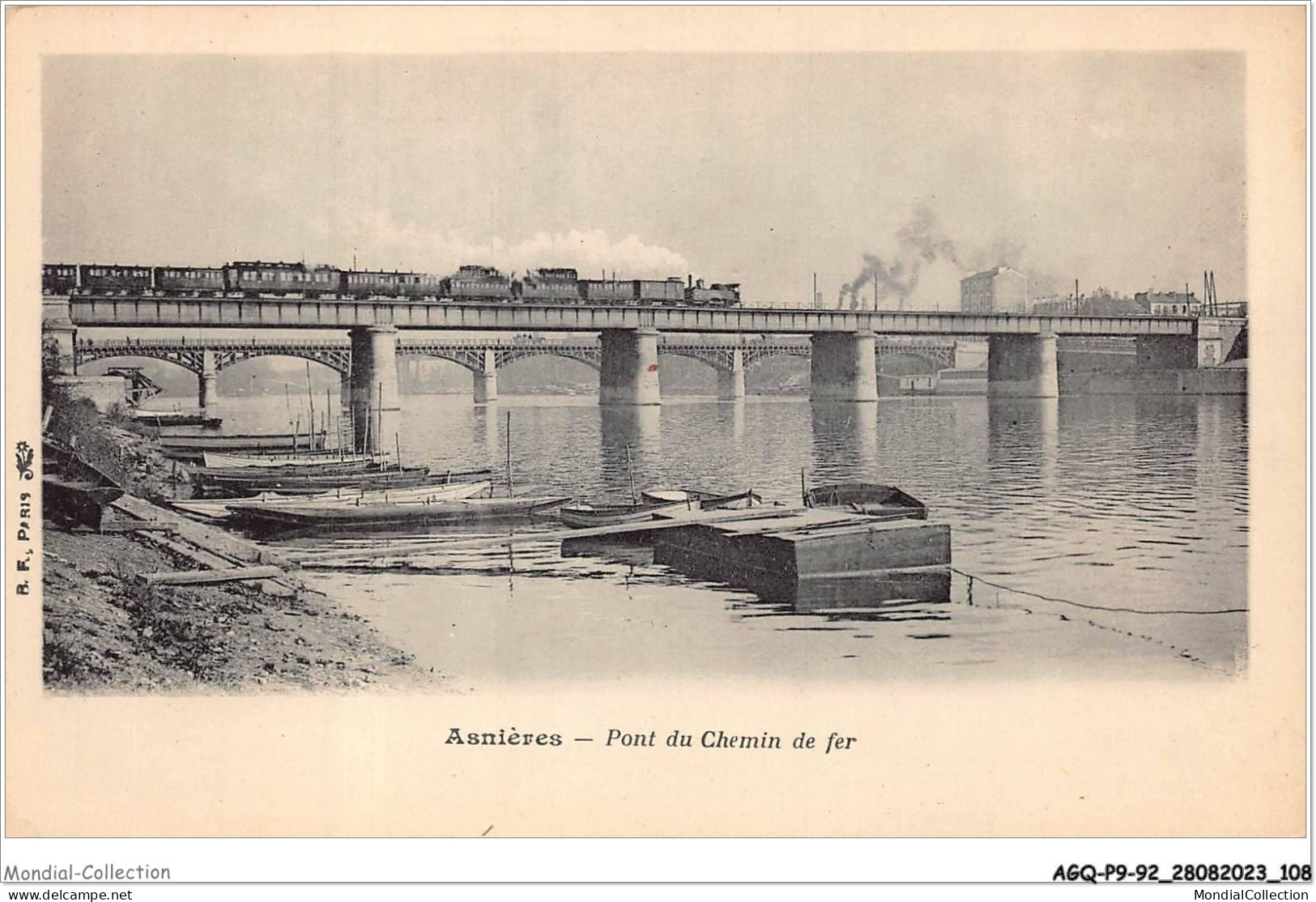 AGQP9-0724-92 - ASNIERES - Pont Du Chemin De Fer  - Asnieres Sur Seine