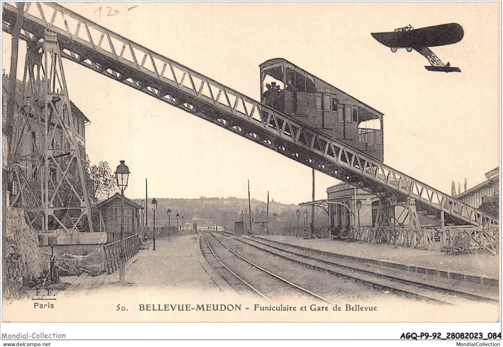 AGQP9-0712-92 - BELLEVUE-MEUDON - Funiculaire Et Gare De Bellevue  - Meudon