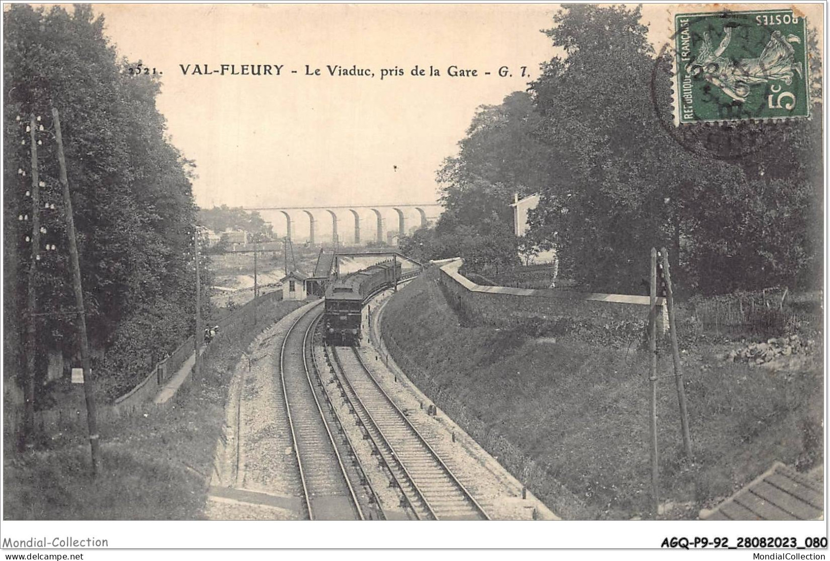 AGQP9-0710-92 - VAL-FLEURY - Le Viaduc - Pris De La Gare  - Autres & Non Classés