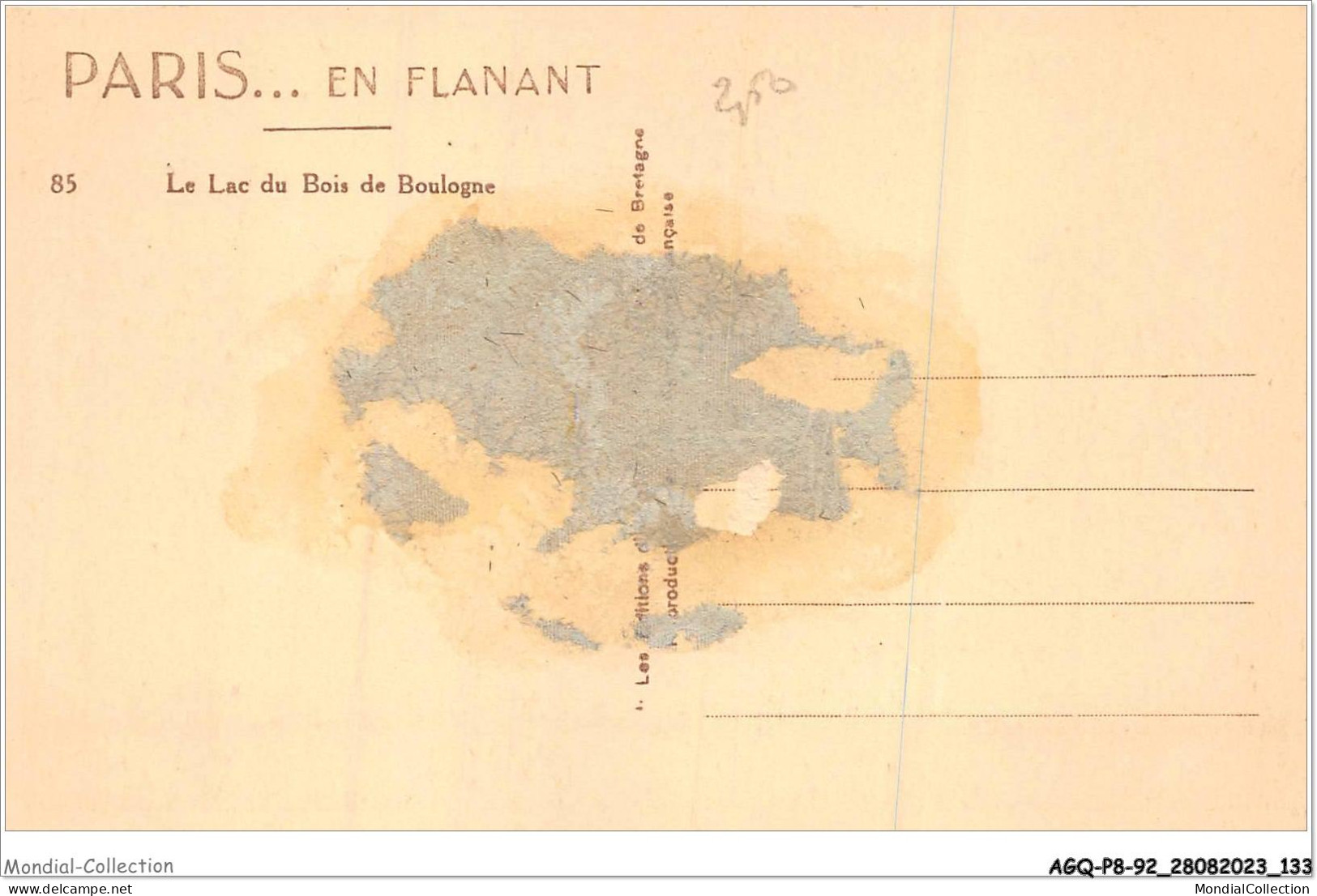 AGQP8-0655-92 - PARIS - Le Lac Du Bois De BOULOGNE  - Boulogne Billancourt