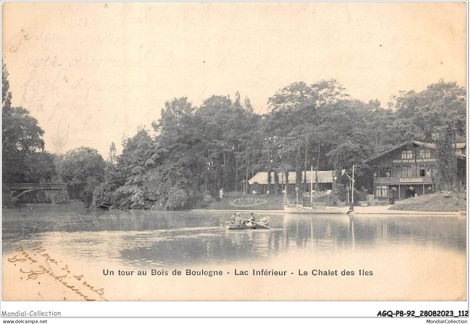 AGQP8-0645-92 - Un Tour Au Bois De BOULOGNE - Lac Inférieur - Le Chalet Des Iles  - Boulogne Billancourt